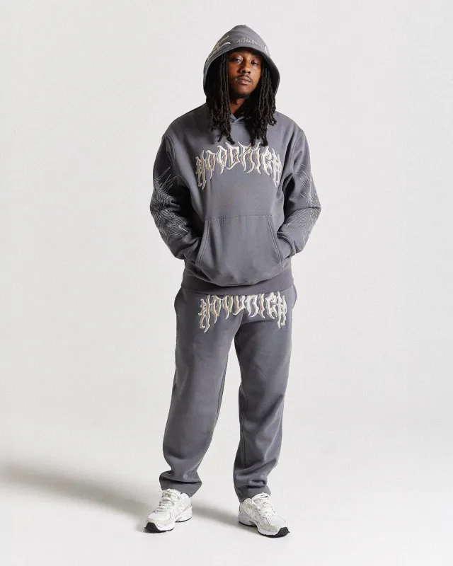 Spectral Oversized Joggers - Grey/Cream sold by Hoodrich