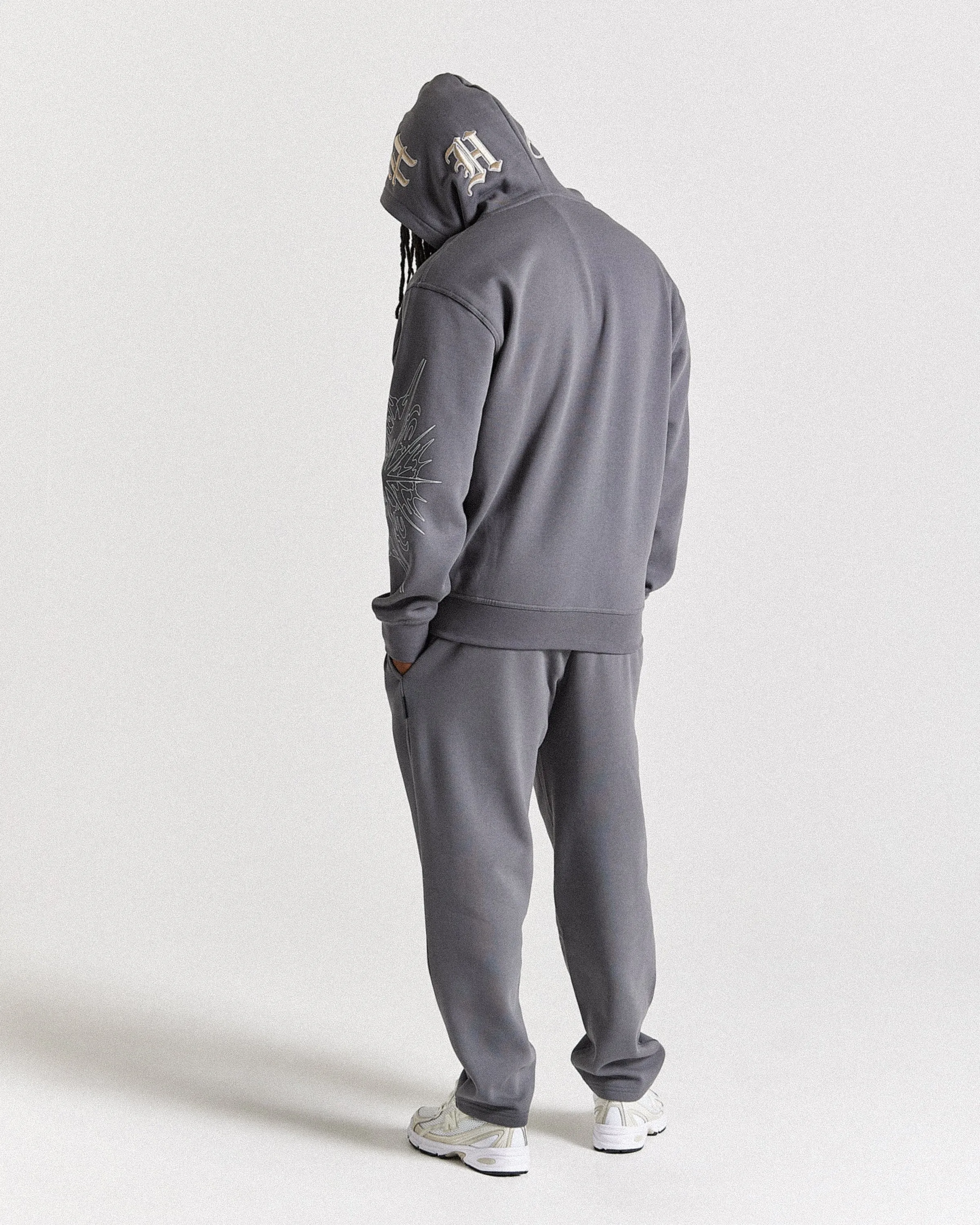 Spectral Oversized Joggers - Grey/Cream sold by Hoodrich product image thumbnail 4