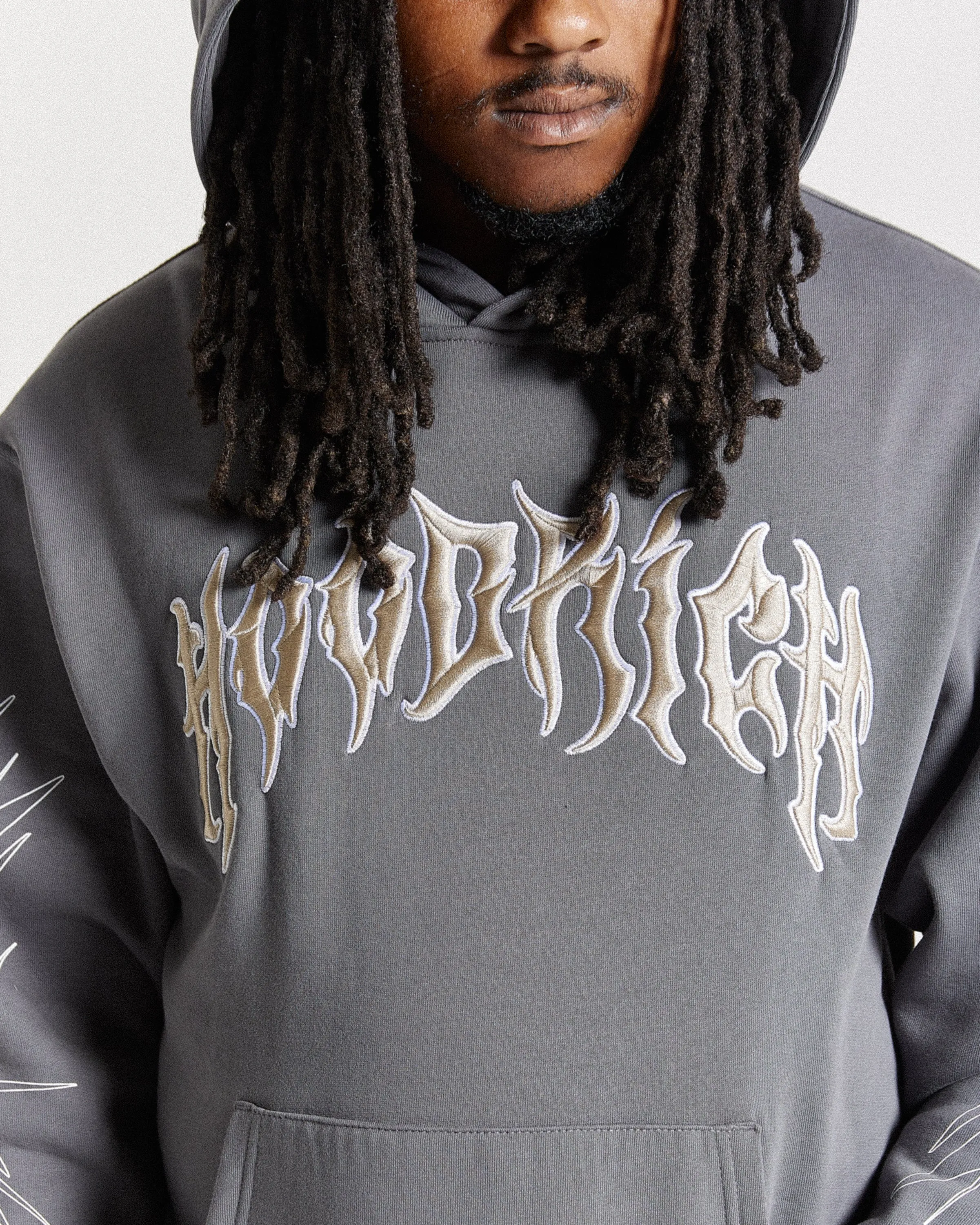 Spectral Oversized Hoodie - Grey/Cream sold by Hoodrich product image thumbnail 2