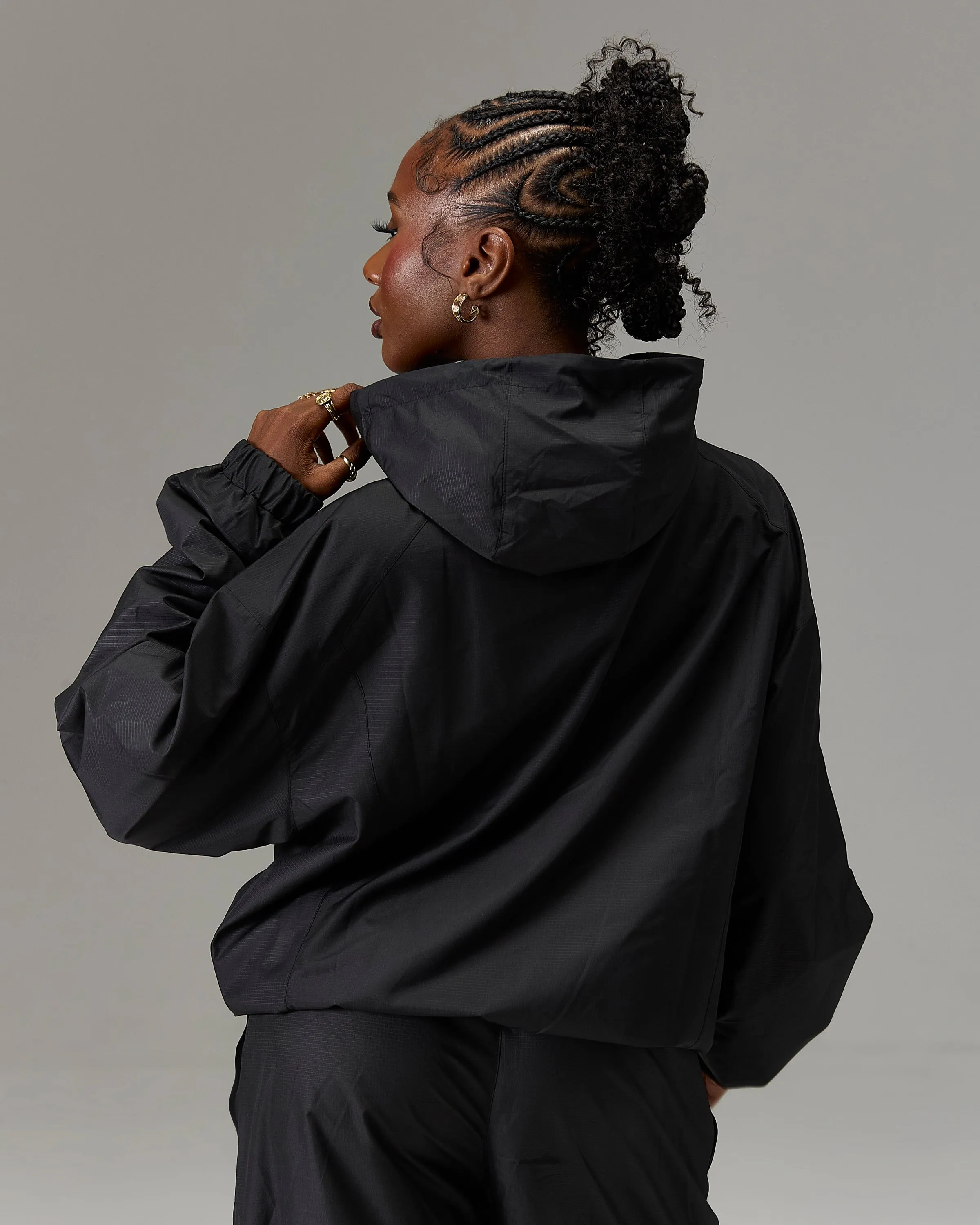 The Winner's Circle Ripstop Woven Jacket - Black/White sold by Hoodrich product image thumbnail 4
