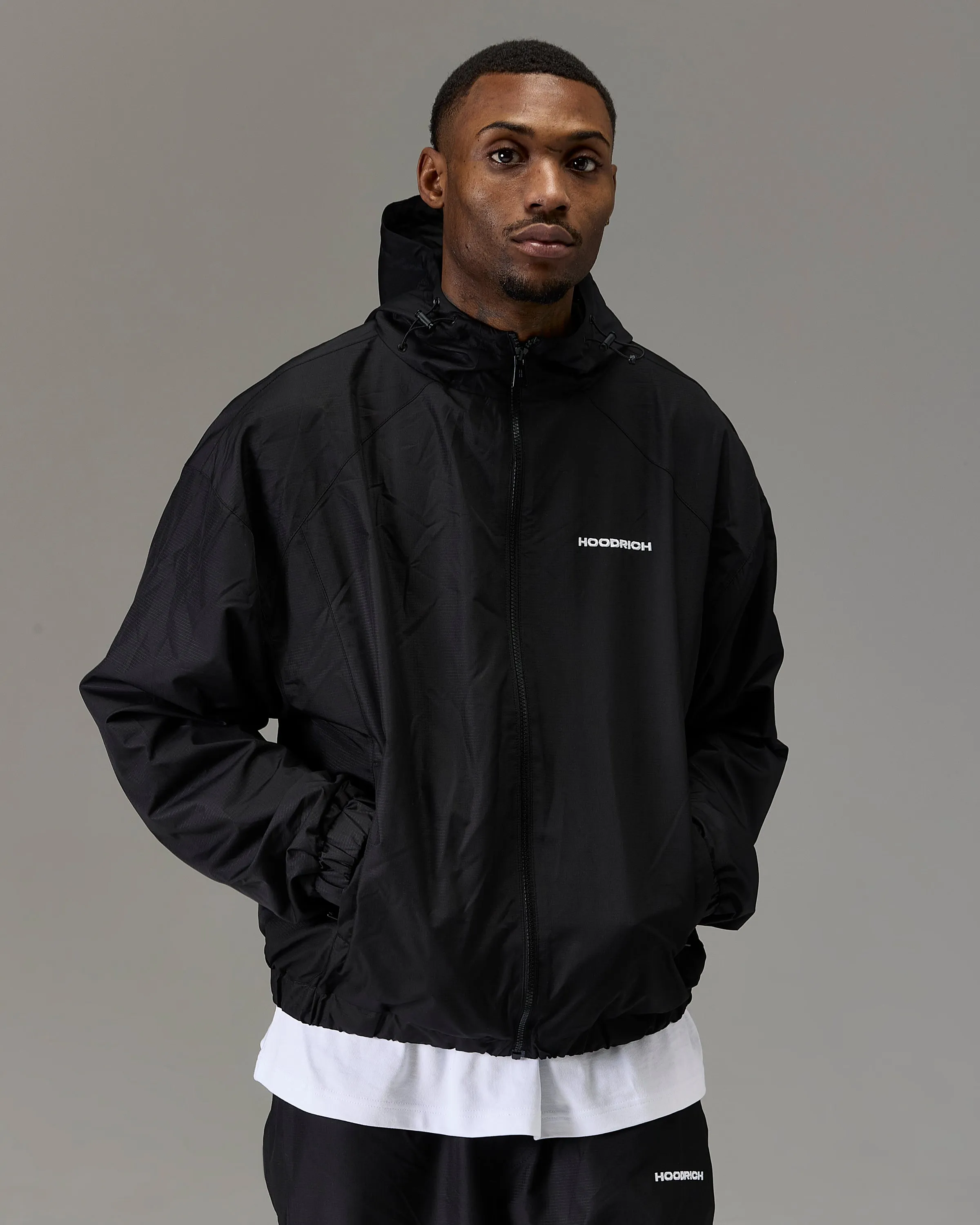 The Winner's Circle Ripstop Woven Jacket - Black/White sold by Hoodrich product image thumbnail 5
