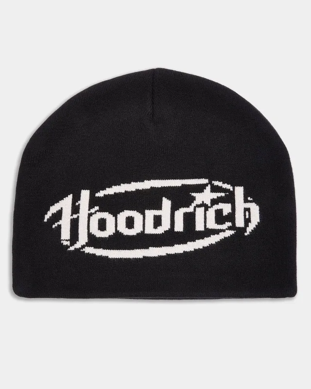 Curve Skull Beanie - Black/White sold by Hoodrich