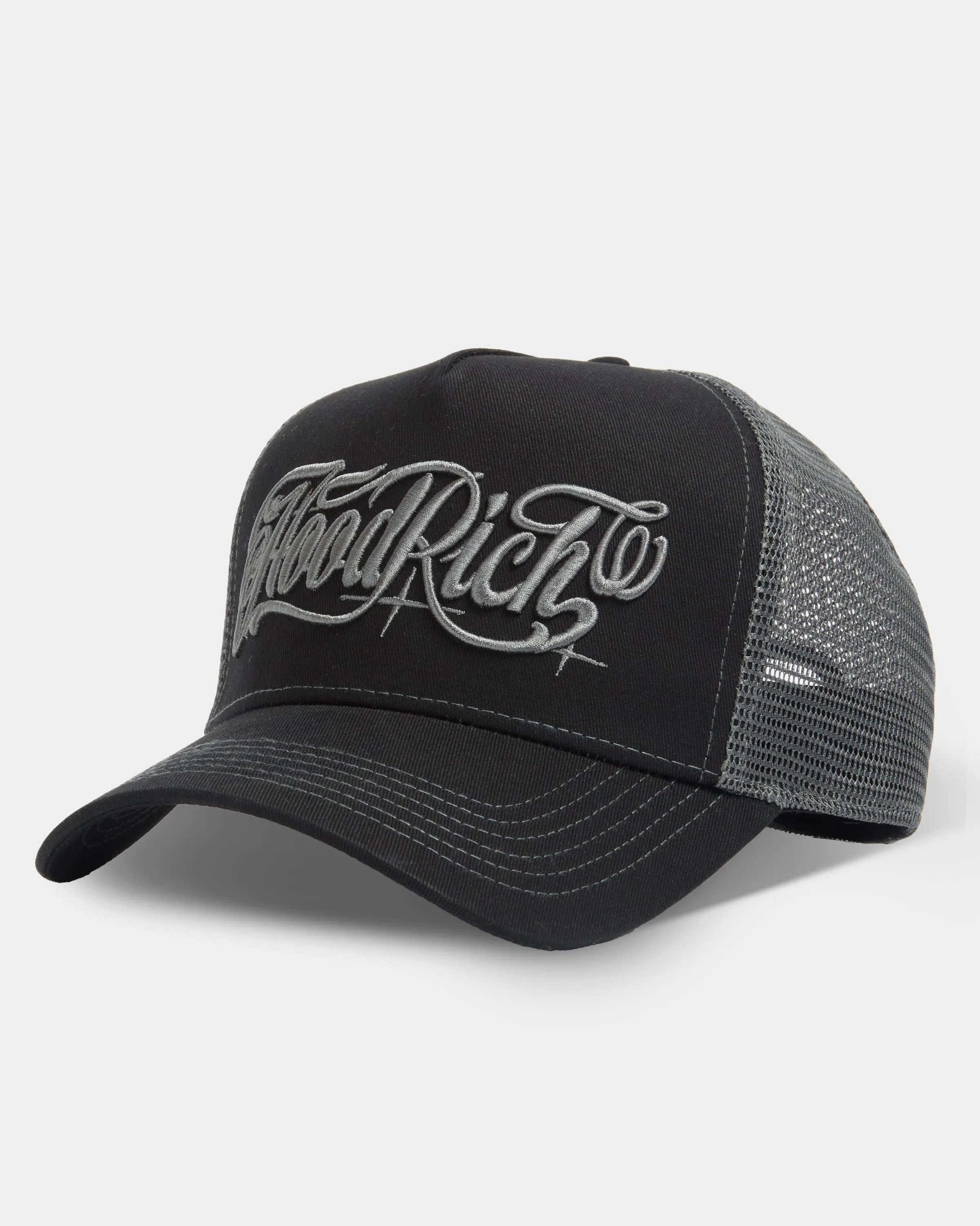Legacy Trucker Cap - Black/Grey sold by Hoodrich product image thumbnail 2