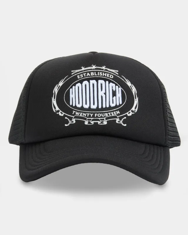 Noir Trucker Cap - Black/White sold by Hoodrich