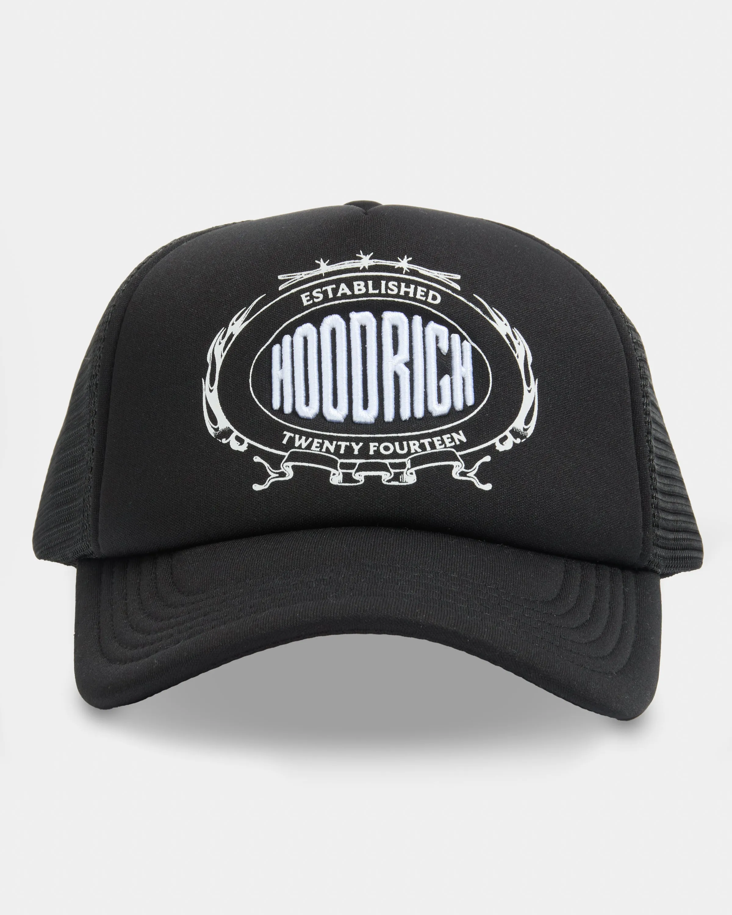 Noir Trucker Cap - Black/White sold by Hoodrich
