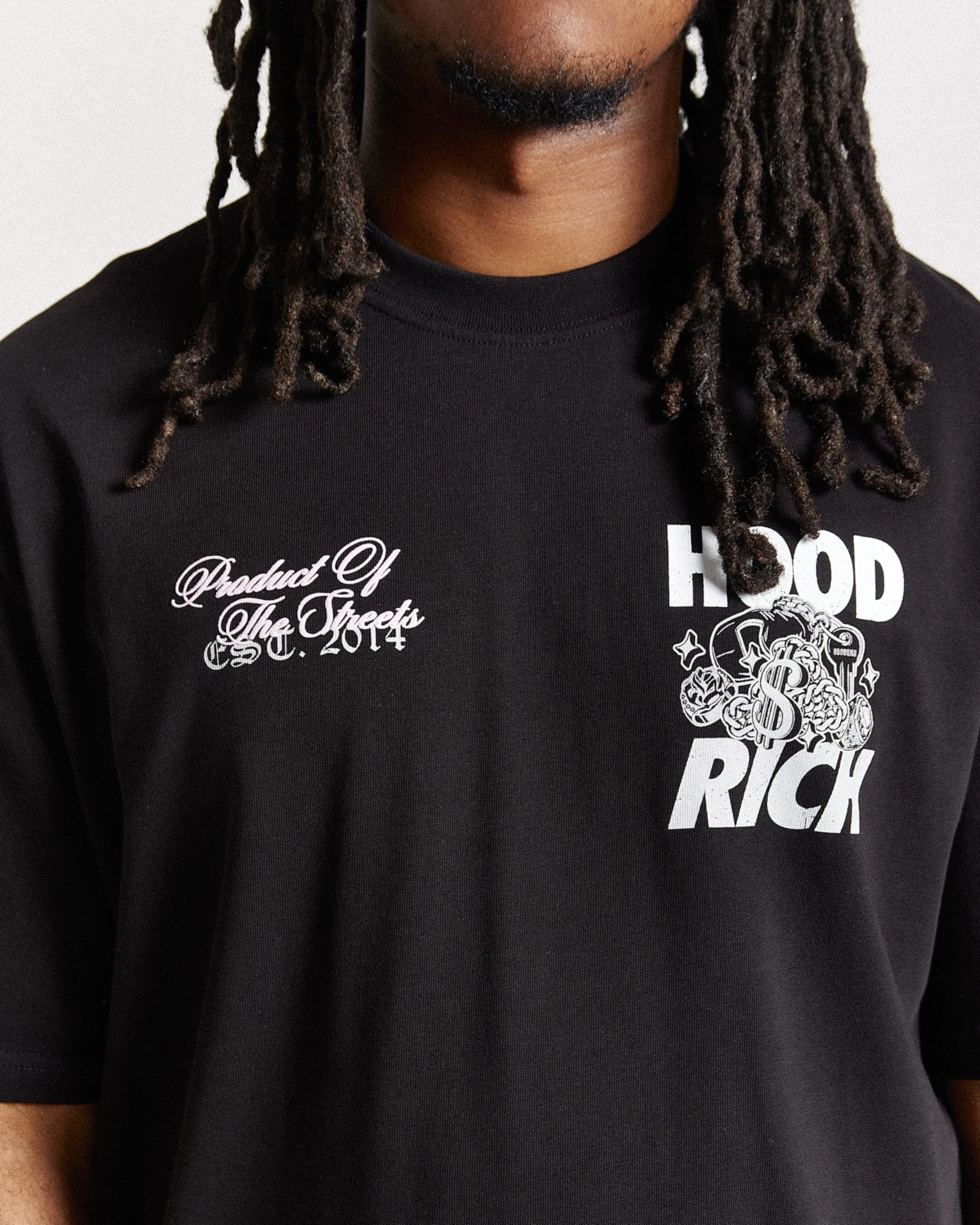 Flash Oversized T-Shirt - Black/White/Pink sold by Hoodrich product image thumbnail 5