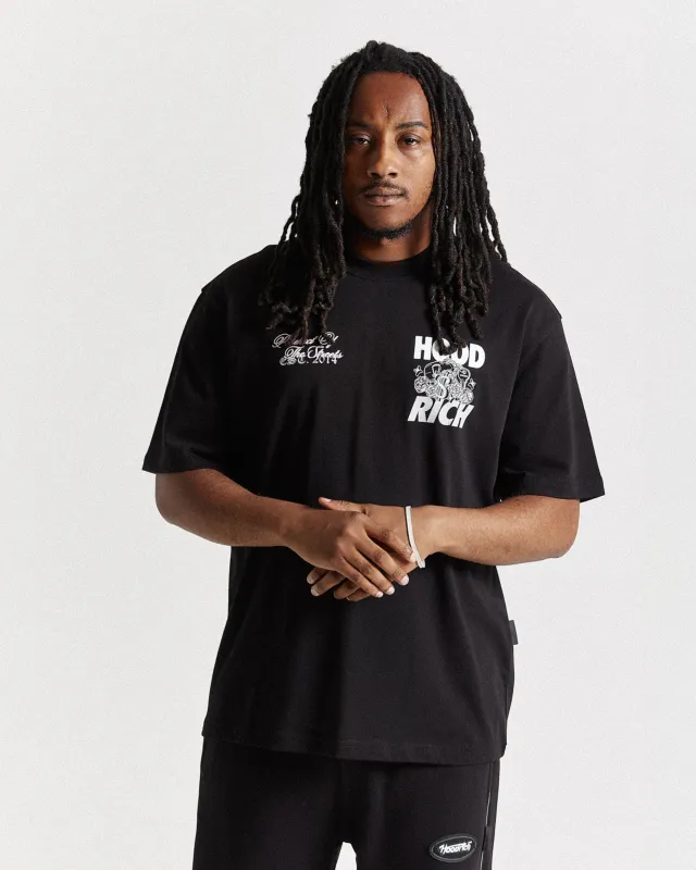 Flash Oversized T-Shirt - Black/White/Pink sold by Hoodrich