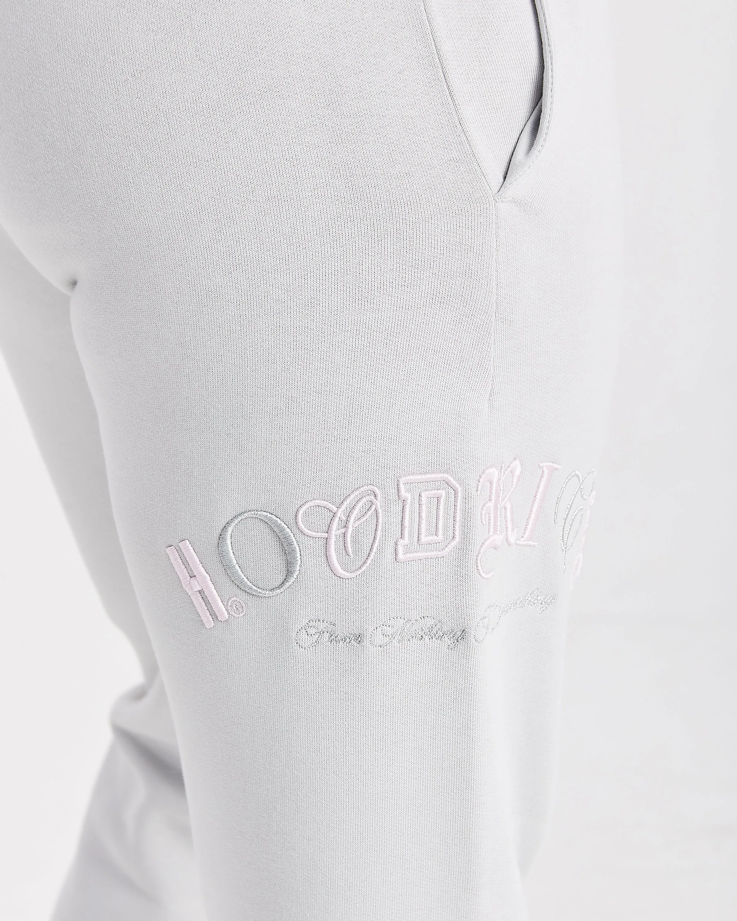 Calor Slim Joggers - Light Grey/Pink sold by Hoodrich product image thumbnail 4