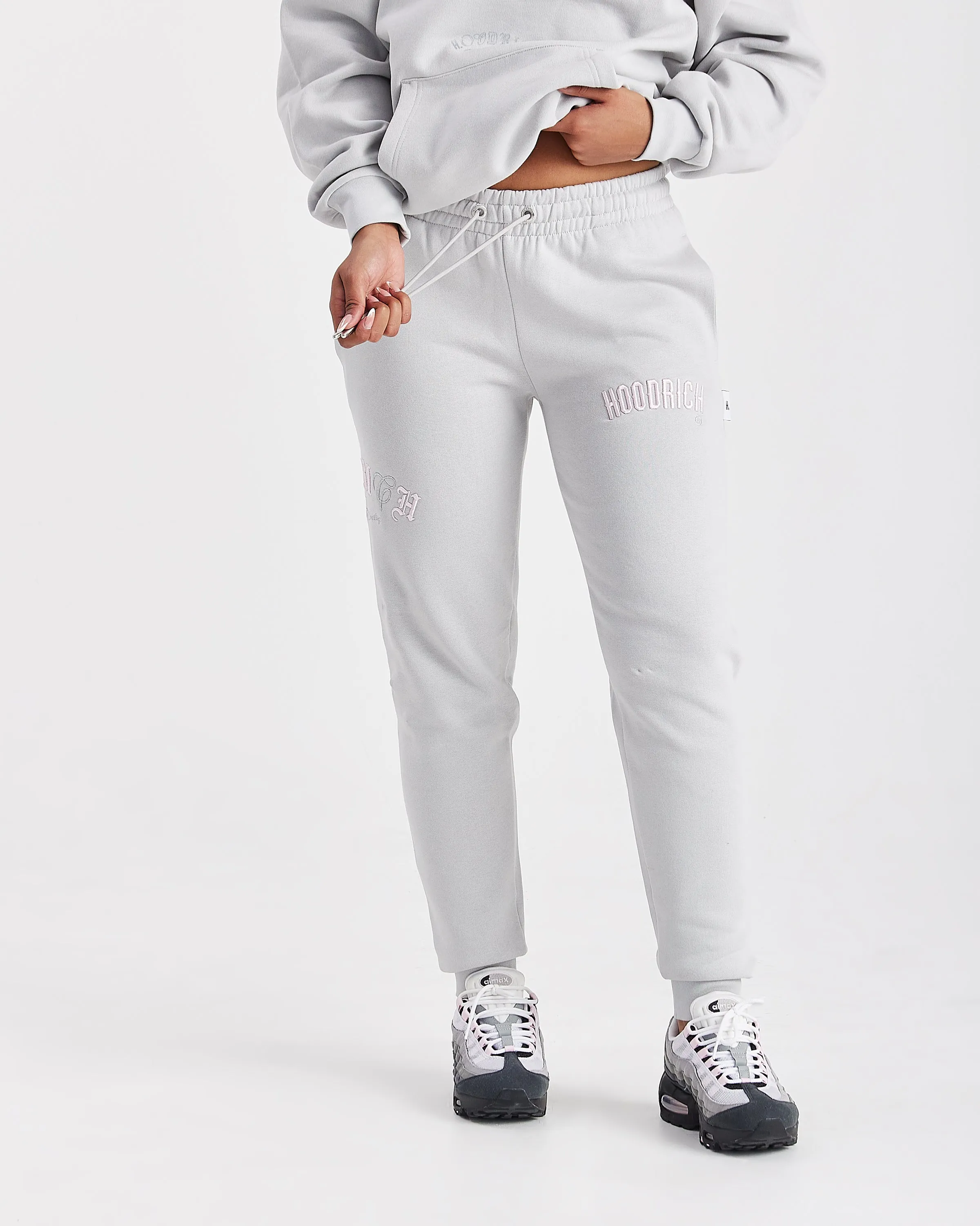 Calor Slim Joggers - Light Grey/Pink sold by Hoodrich