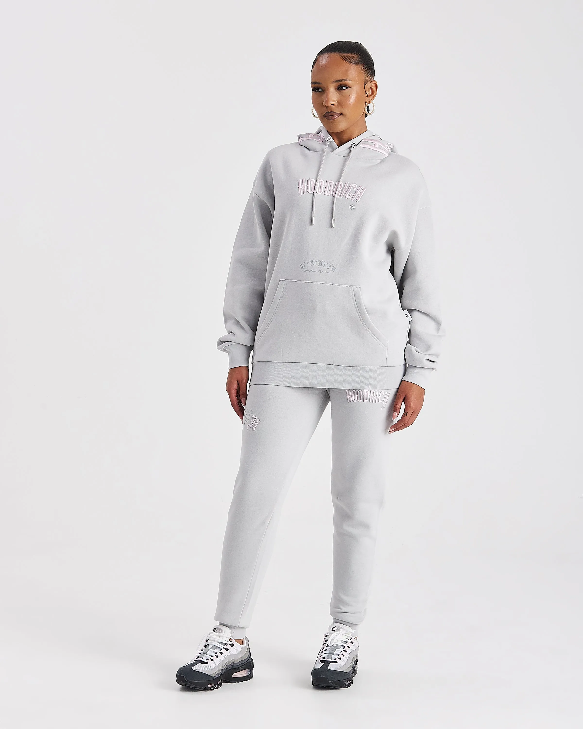 Calor Slim Joggers - Light Grey/Pink sold by Hoodrich product image thumbnail 3