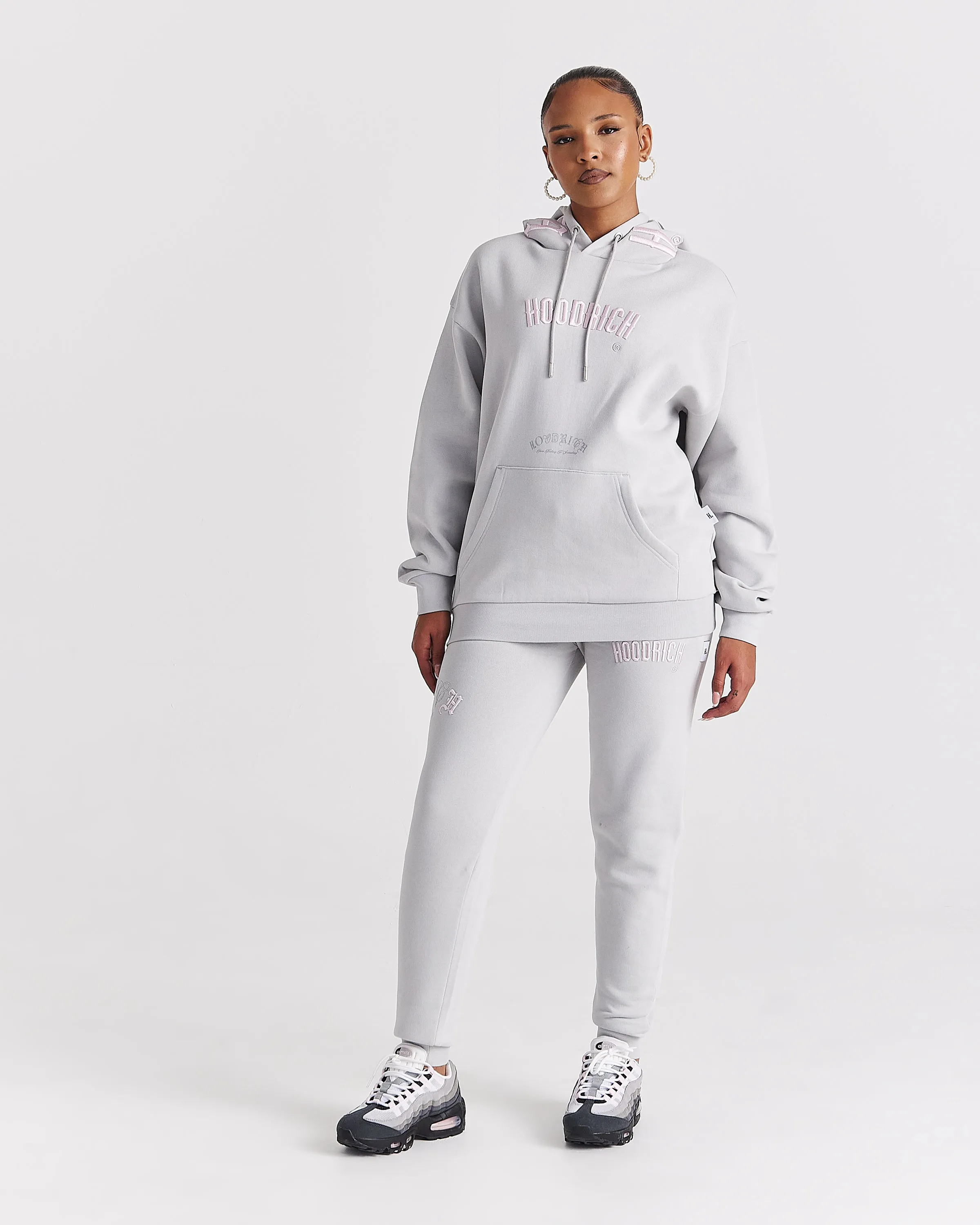 Calor Oversized Hoodie - Light Grey/Pink sold by Hoodrich product image thumbnail 5