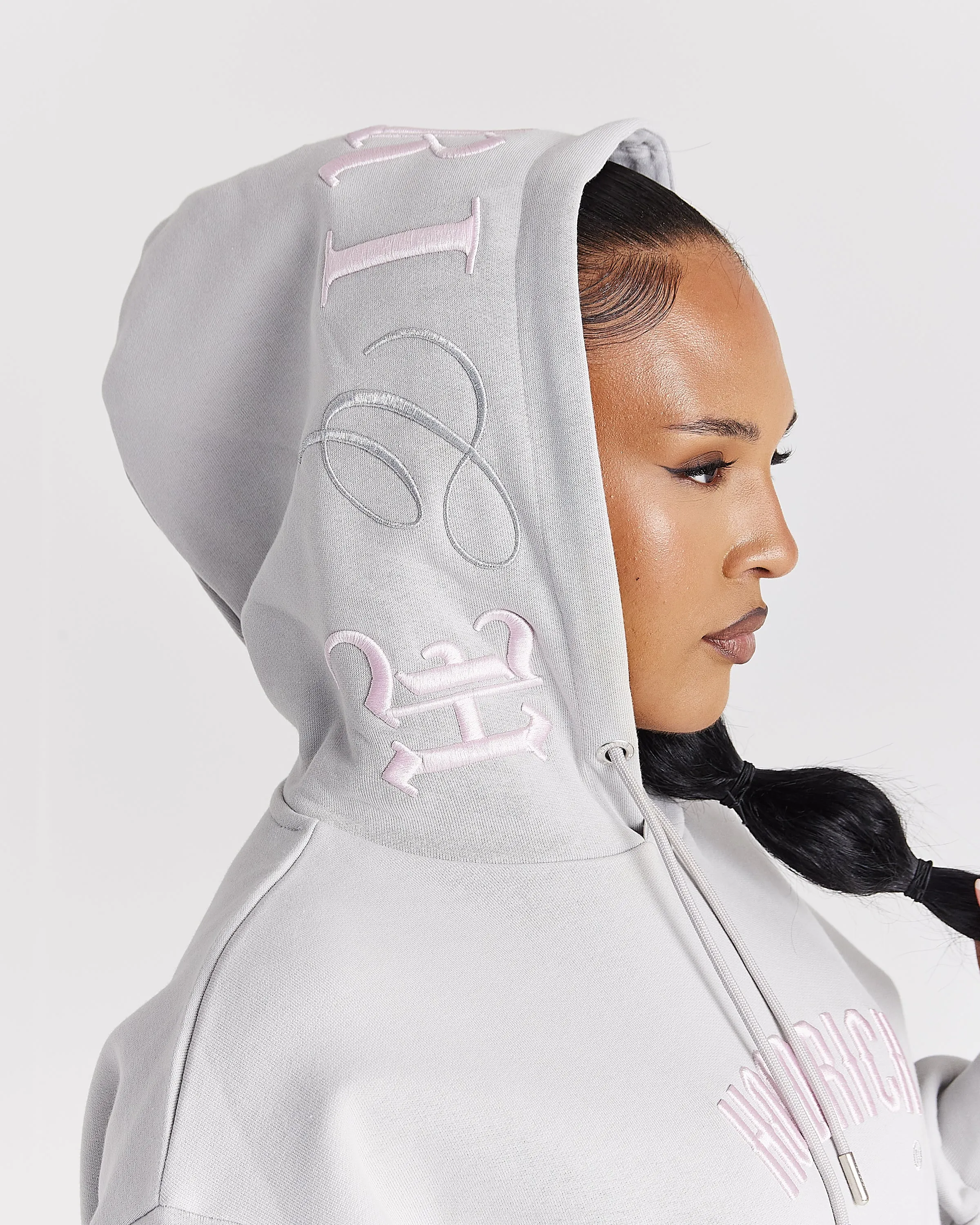 Calor Oversized Hoodie - Light Grey/Pink sold by Hoodrich product image thumbnail 2
