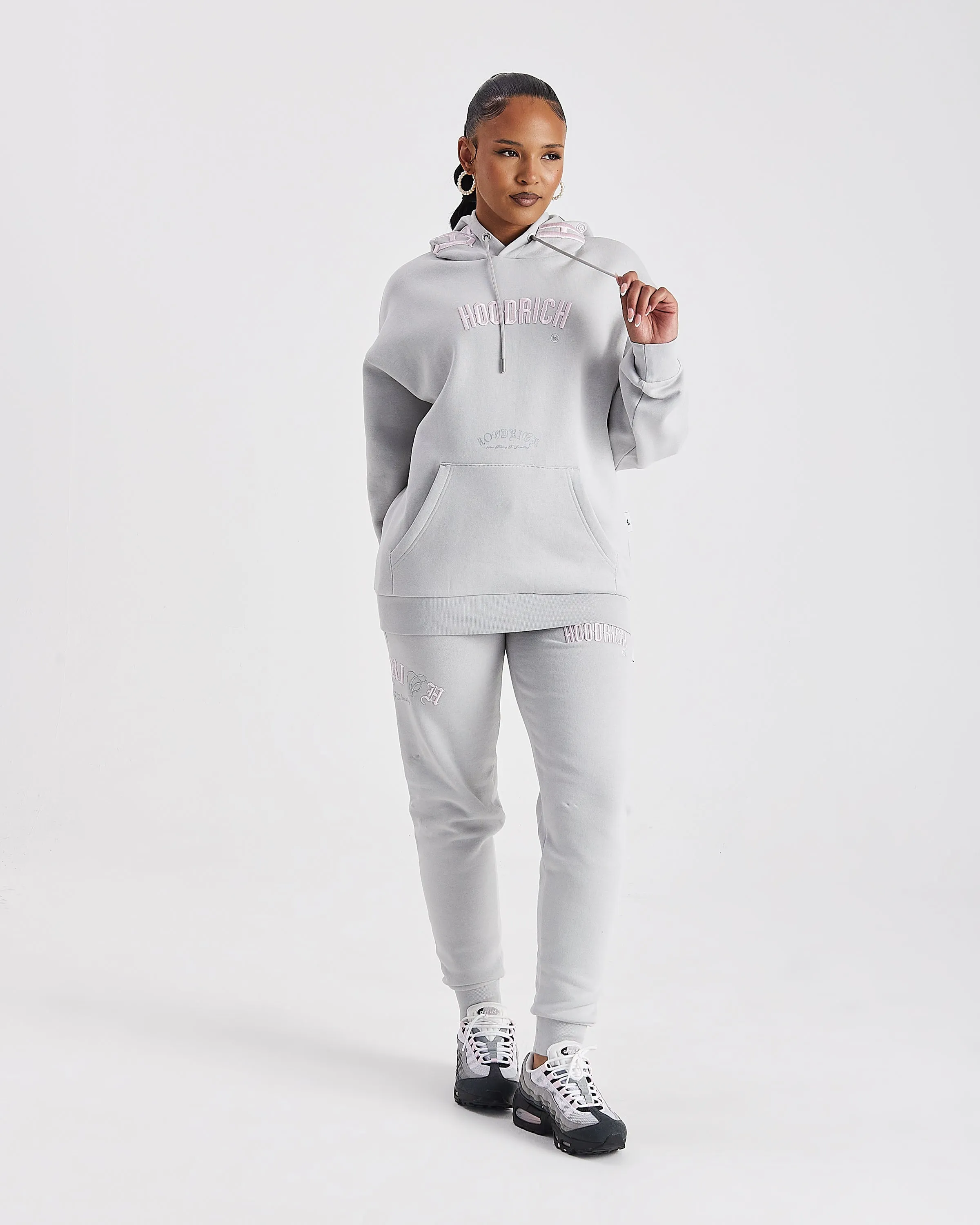 Calor Oversized Hoodie - Light Grey/Pink sold by Hoodrich product image thumbnail 4