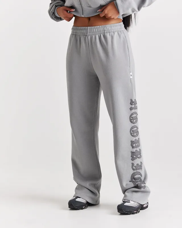 Drea Wide Leg Joggers - Grey sold by Hoodrich
