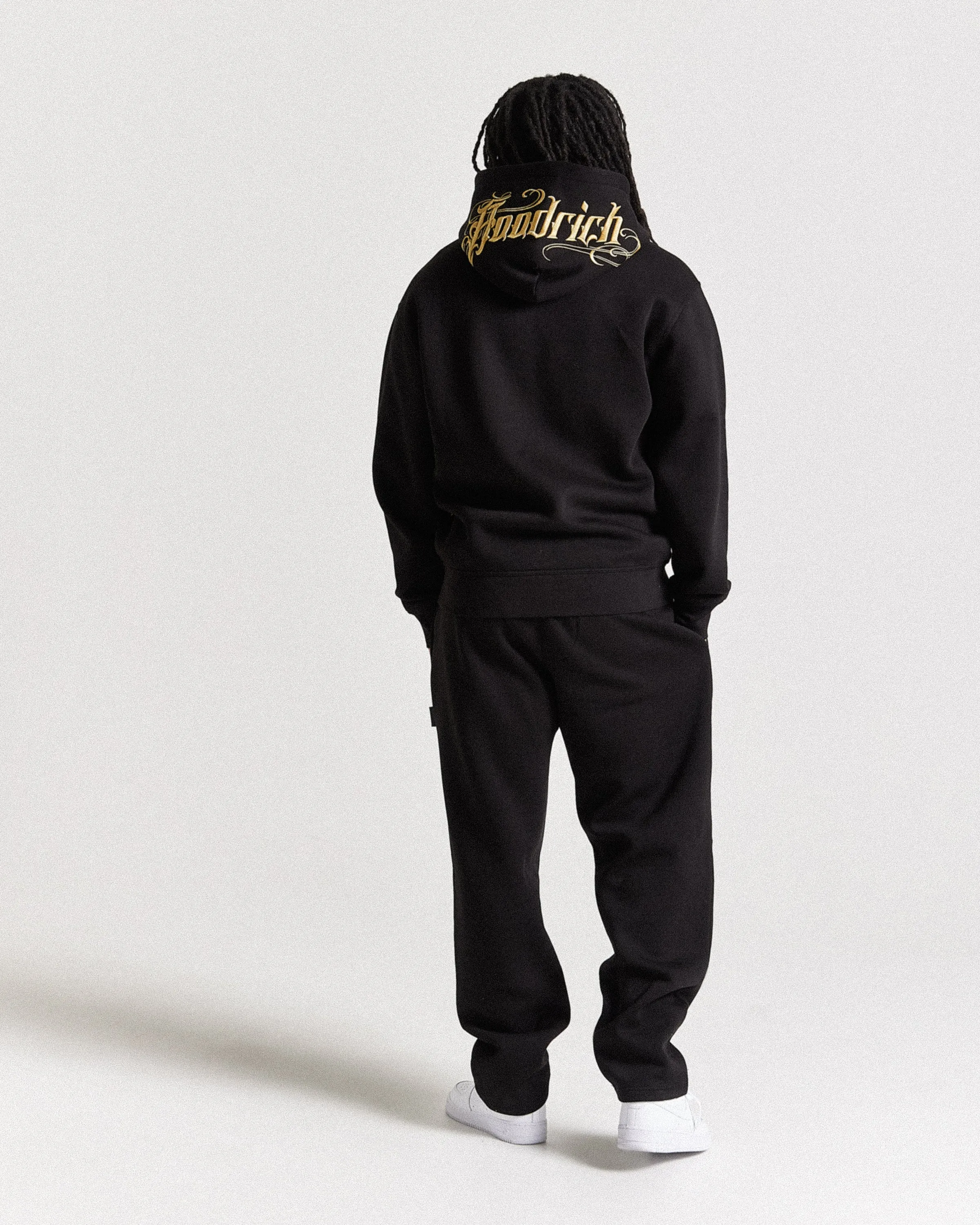 Script Oversized Jogger - Black/Gold sold by Hoodrich product image thumbnail 2