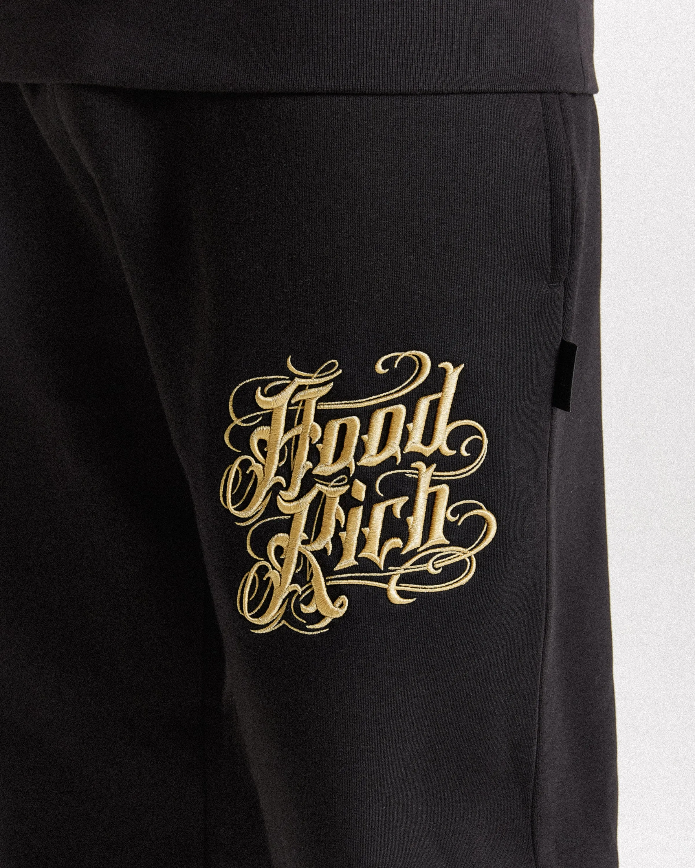 Script Oversized Jogger - Black/Gold sold by Hoodrich product image thumbnail 4