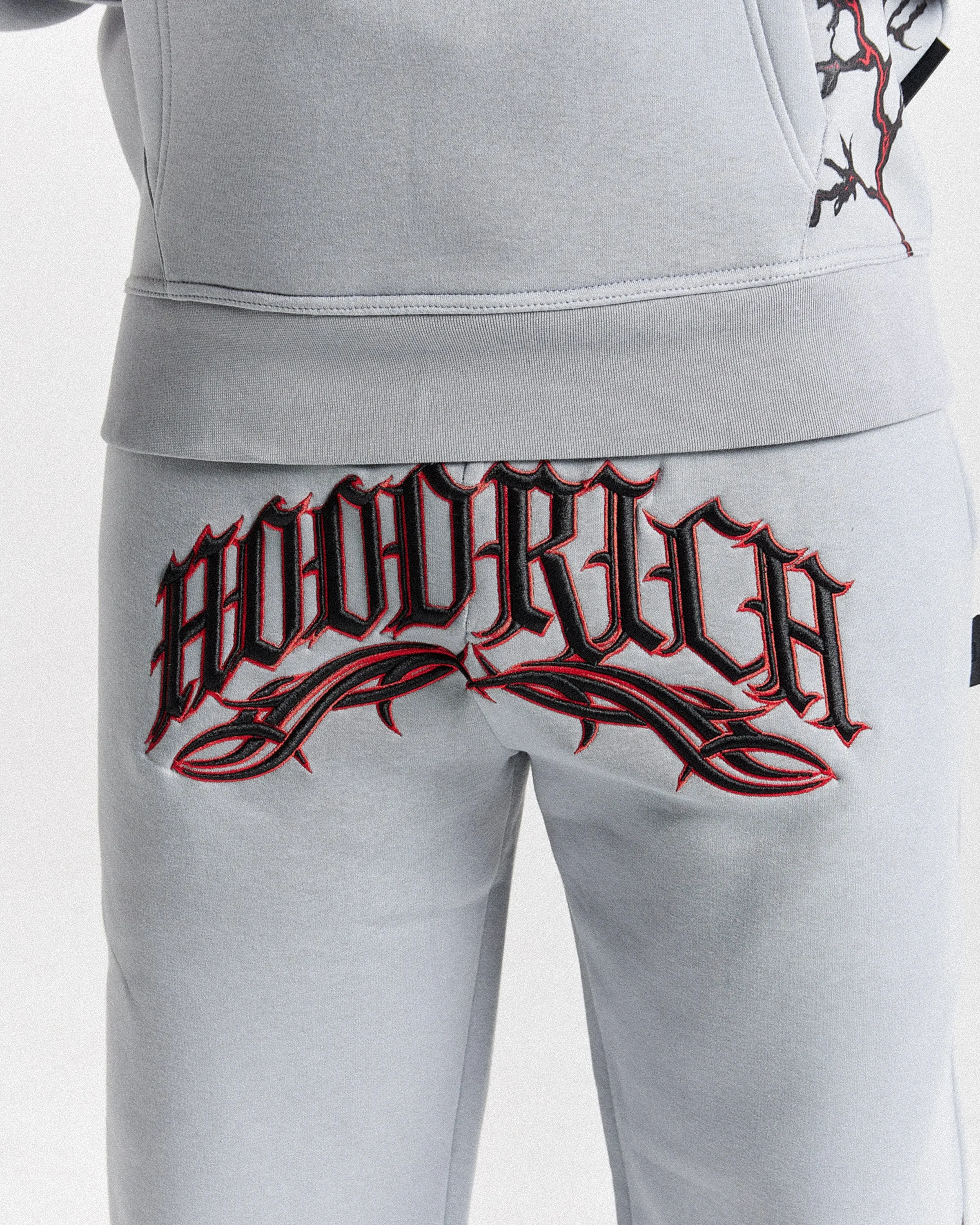 Dark Oversized Jogger - Grey/Black/Red sold by Hoodrich product image thumbnail 3