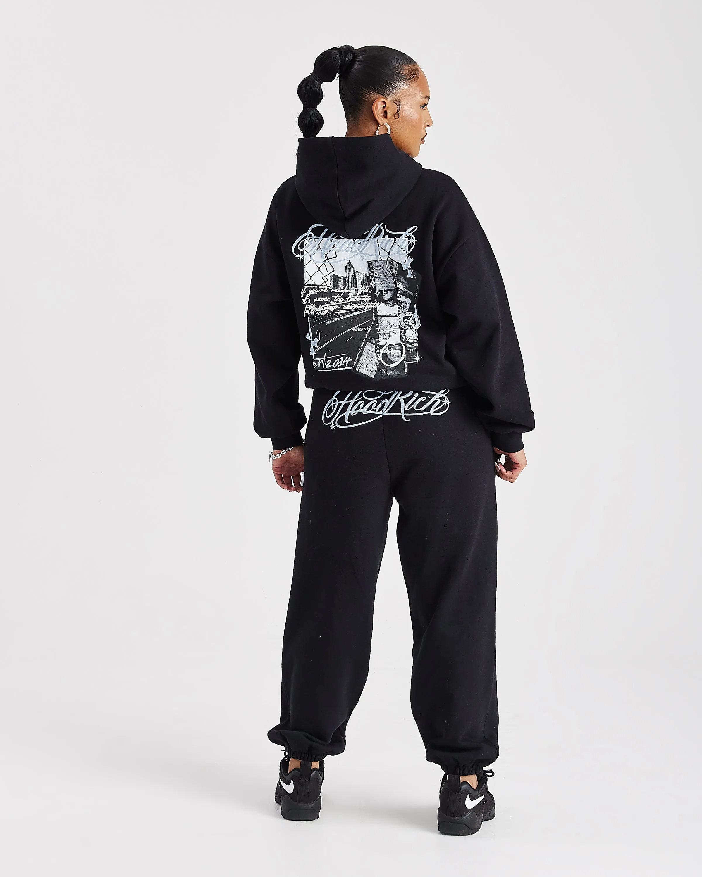 Vision Oversized Jogger - Black sold by Hoodrich product image thumbnail 5