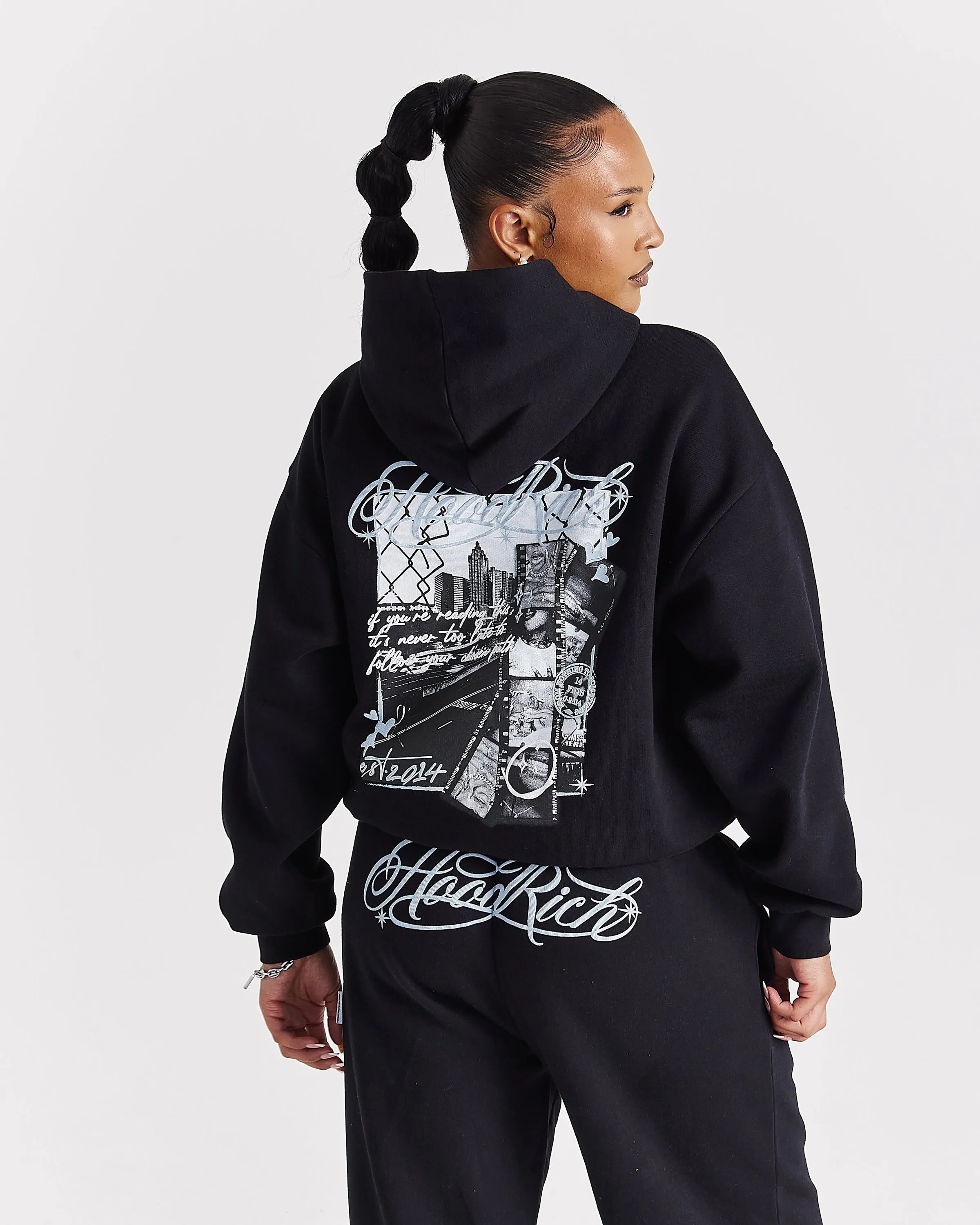 Vision Mid Length Hoodie - Black sold by Hoodrich