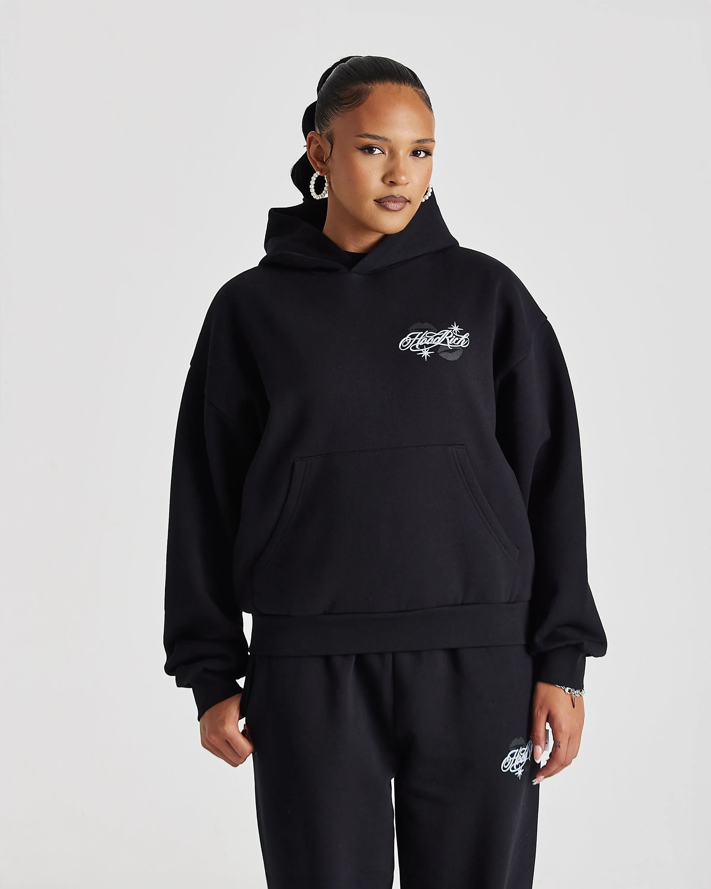 Vision Mid Length Hoodie - Black sold by Hoodrich product image thumbnail 3