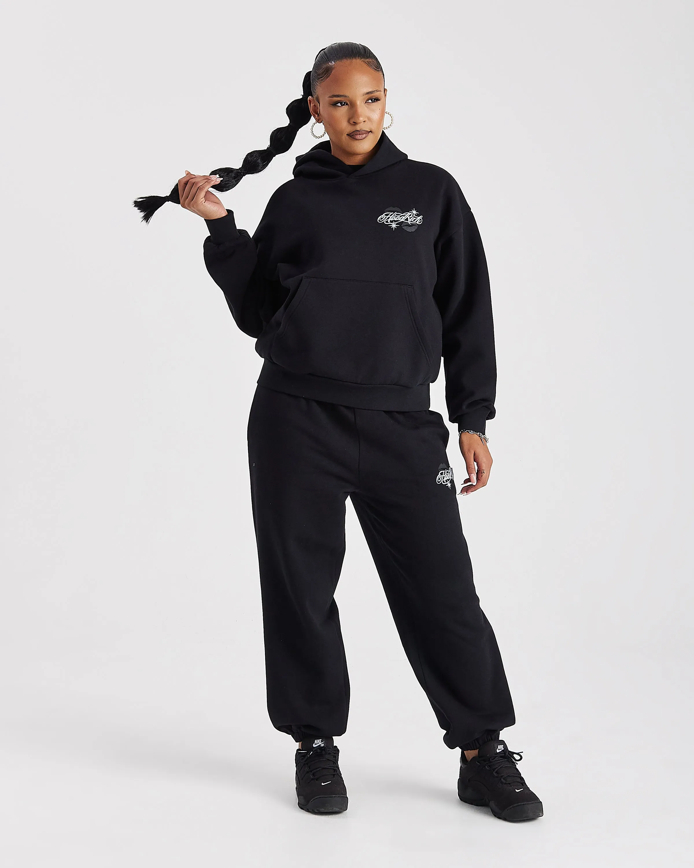 Vision Mid Length Hoodie - Black sold by Hoodrich product image thumbnail 2