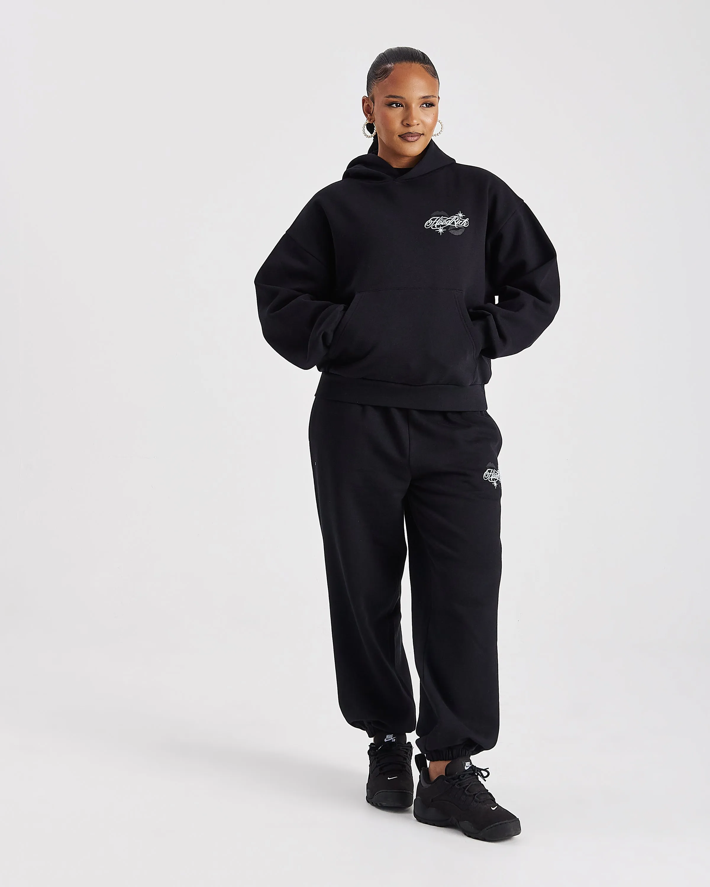 Vision Mid Length Hoodie - Black sold by Hoodrich product image thumbnail 5