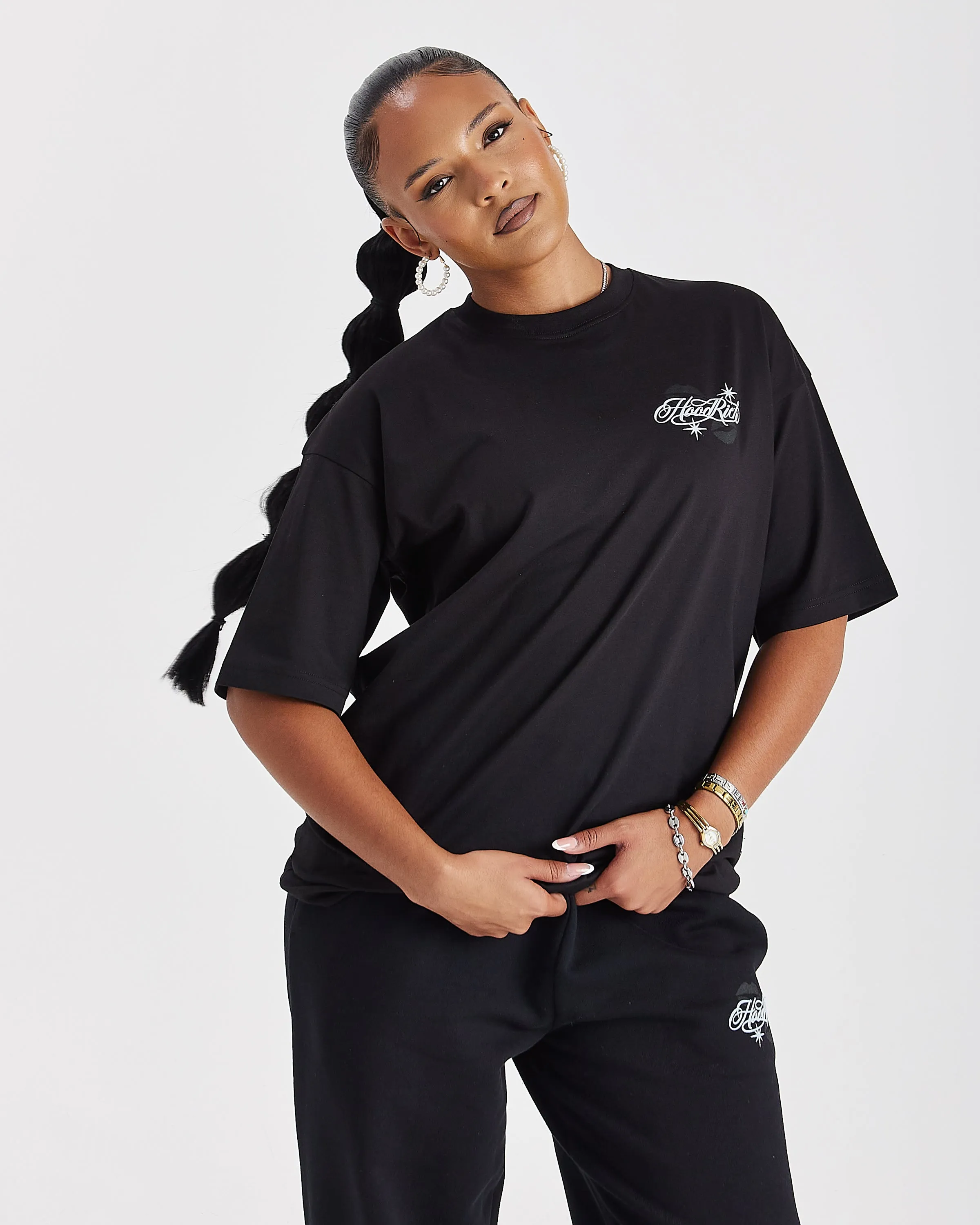 Vision Oversized T-Shirt - Black sold by Hoodrich product image thumbnail 4