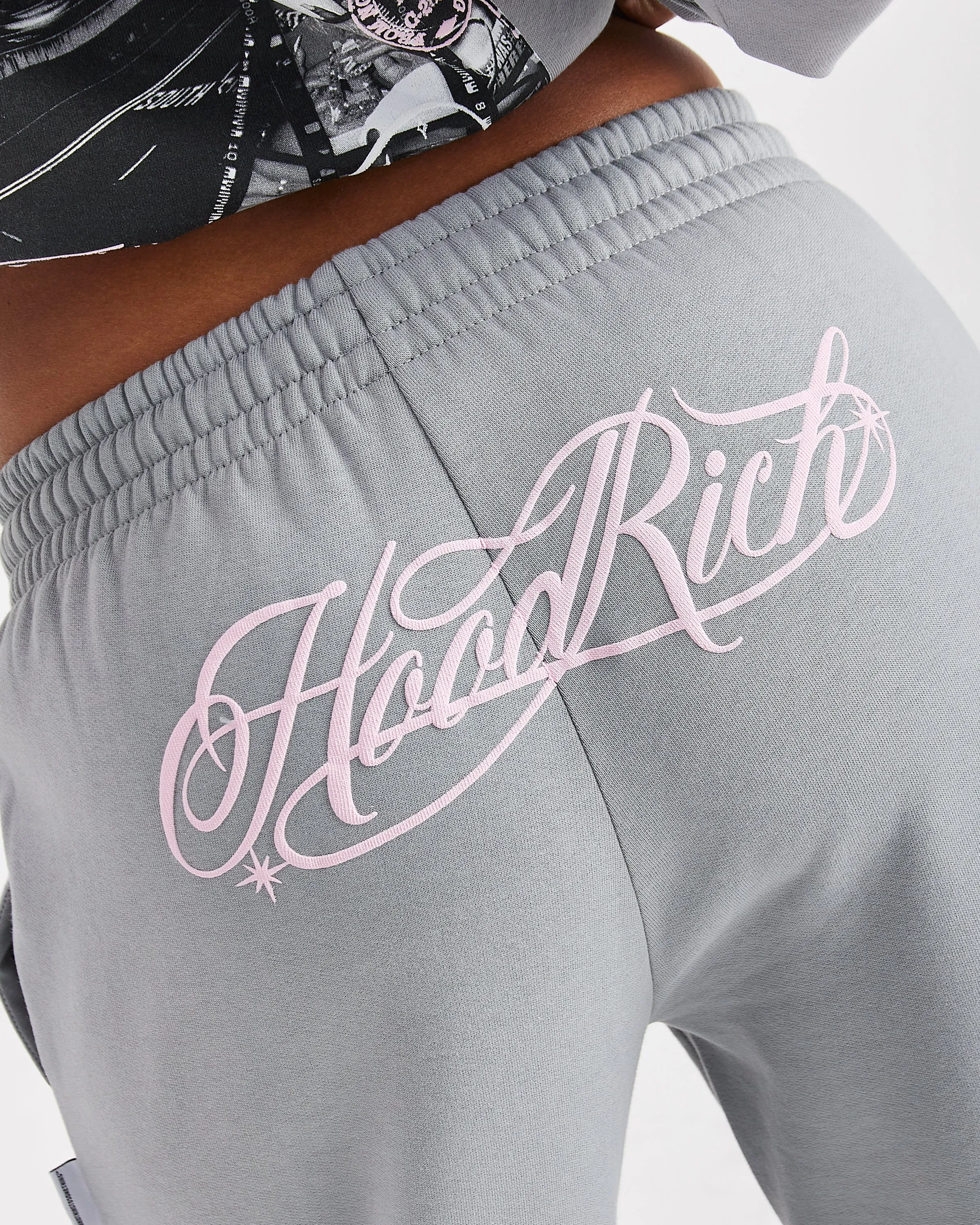 Vision Oversized Jogger - Grey/Pink/Black sold by Hoodrich product image thumbnail 3