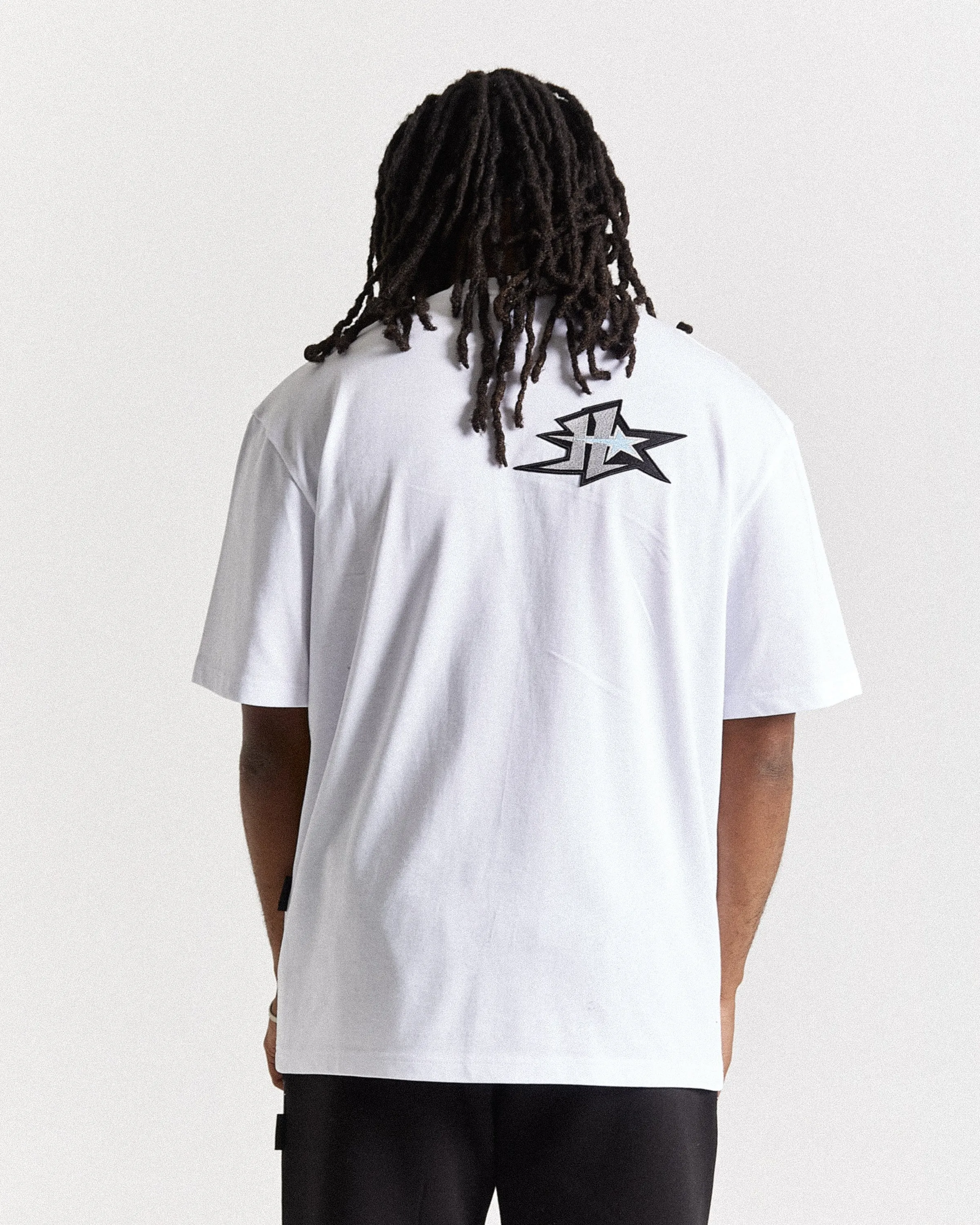Triluxe Oversized T-Shirt - White/Black sold by Hoodrich product image thumbnail 2