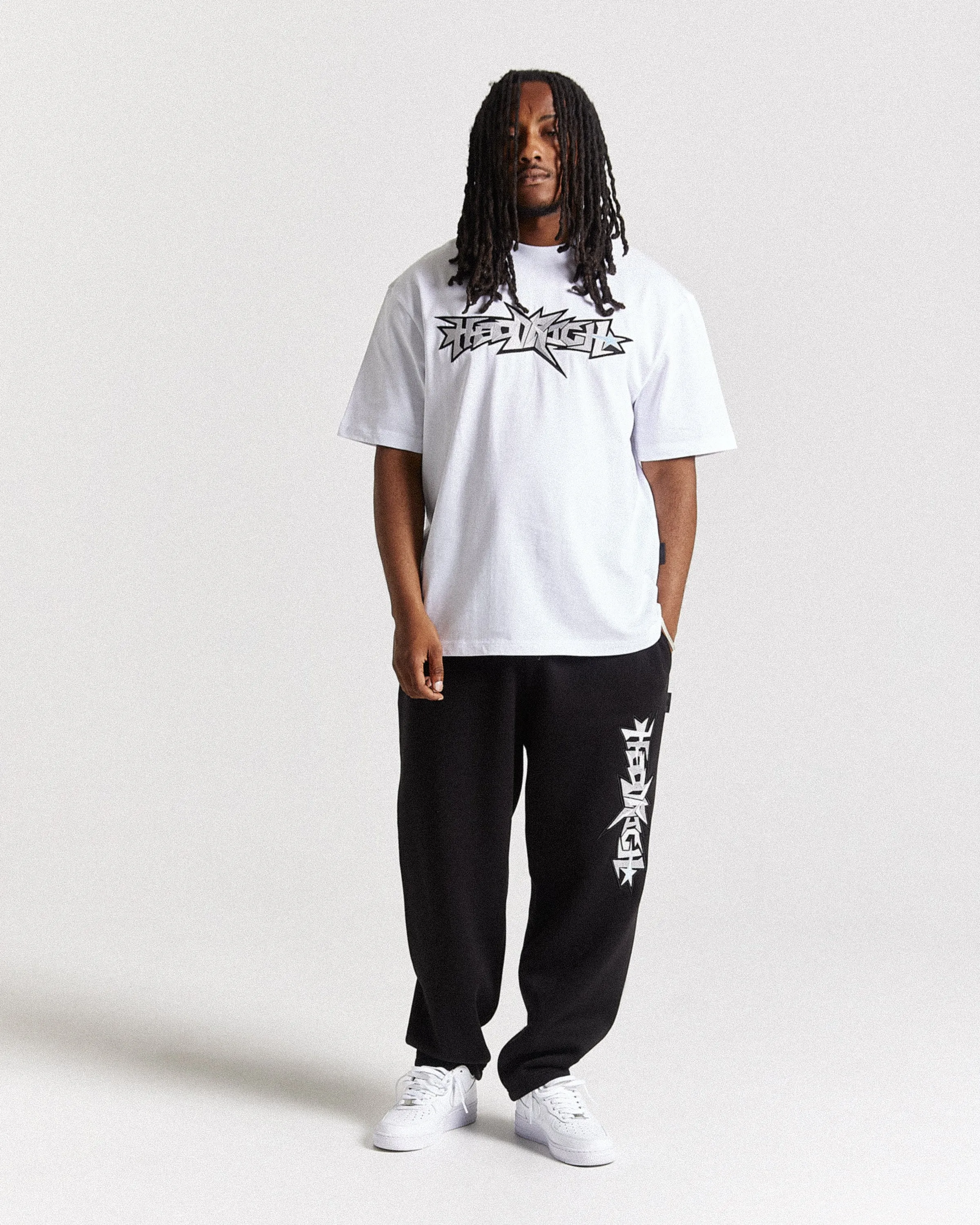 Triluxe Oversized T-Shirt - White/Black sold by Hoodrich product image thumbnail 5