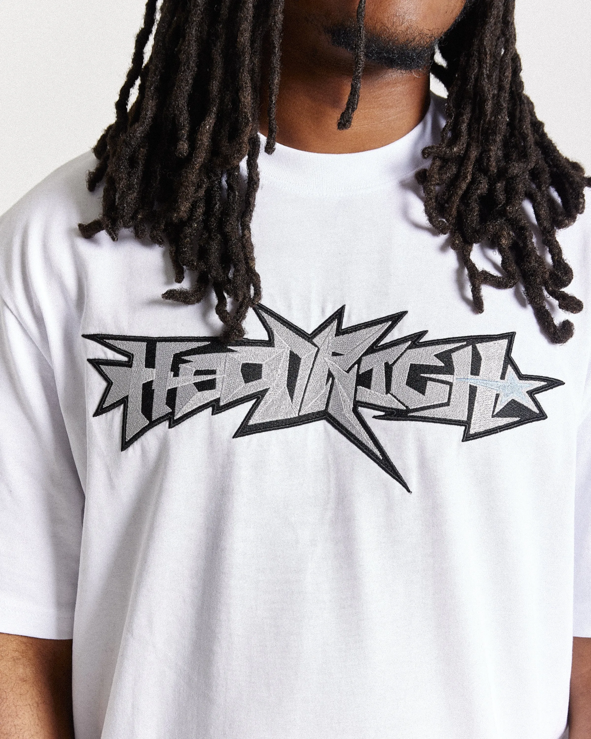 Triluxe Oversized T-Shirt - White/Black sold by Hoodrich product image thumbnail 4