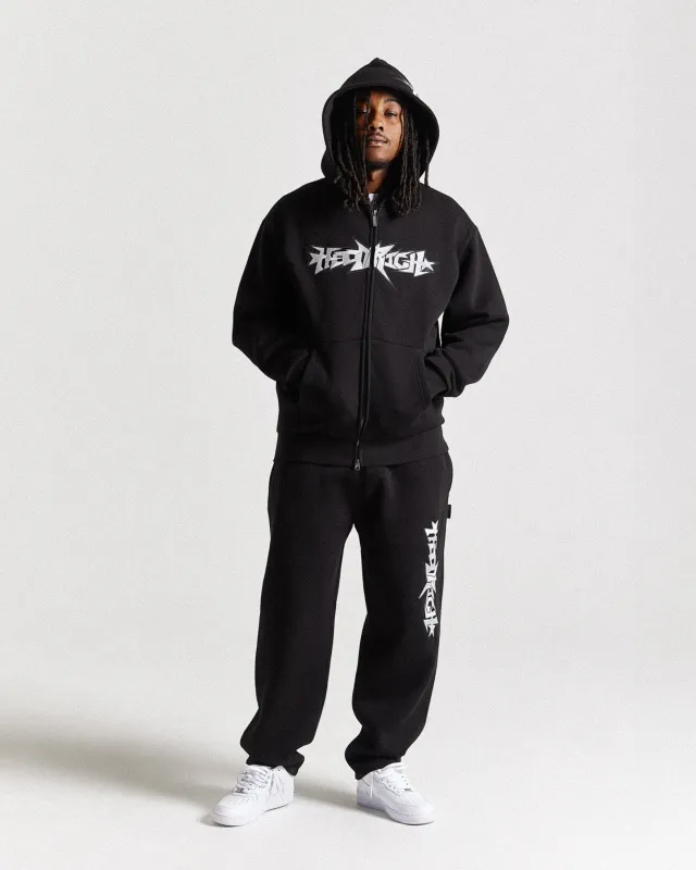 Triluxe Oversized Jogger - Black/White sold by Hoodrich