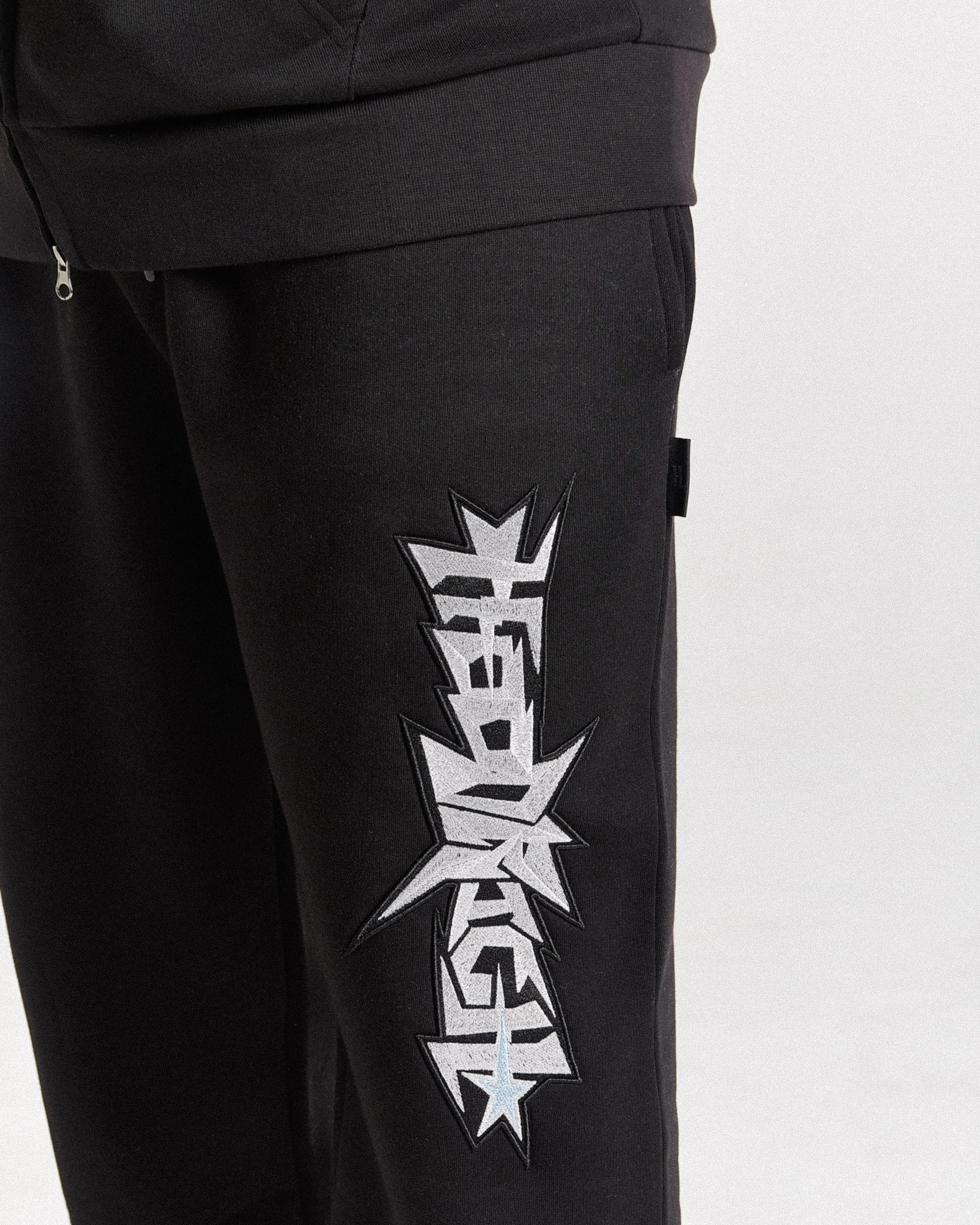 Triluxe Oversized Jogger - Black/White sold by Hoodrich product image thumbnail 2