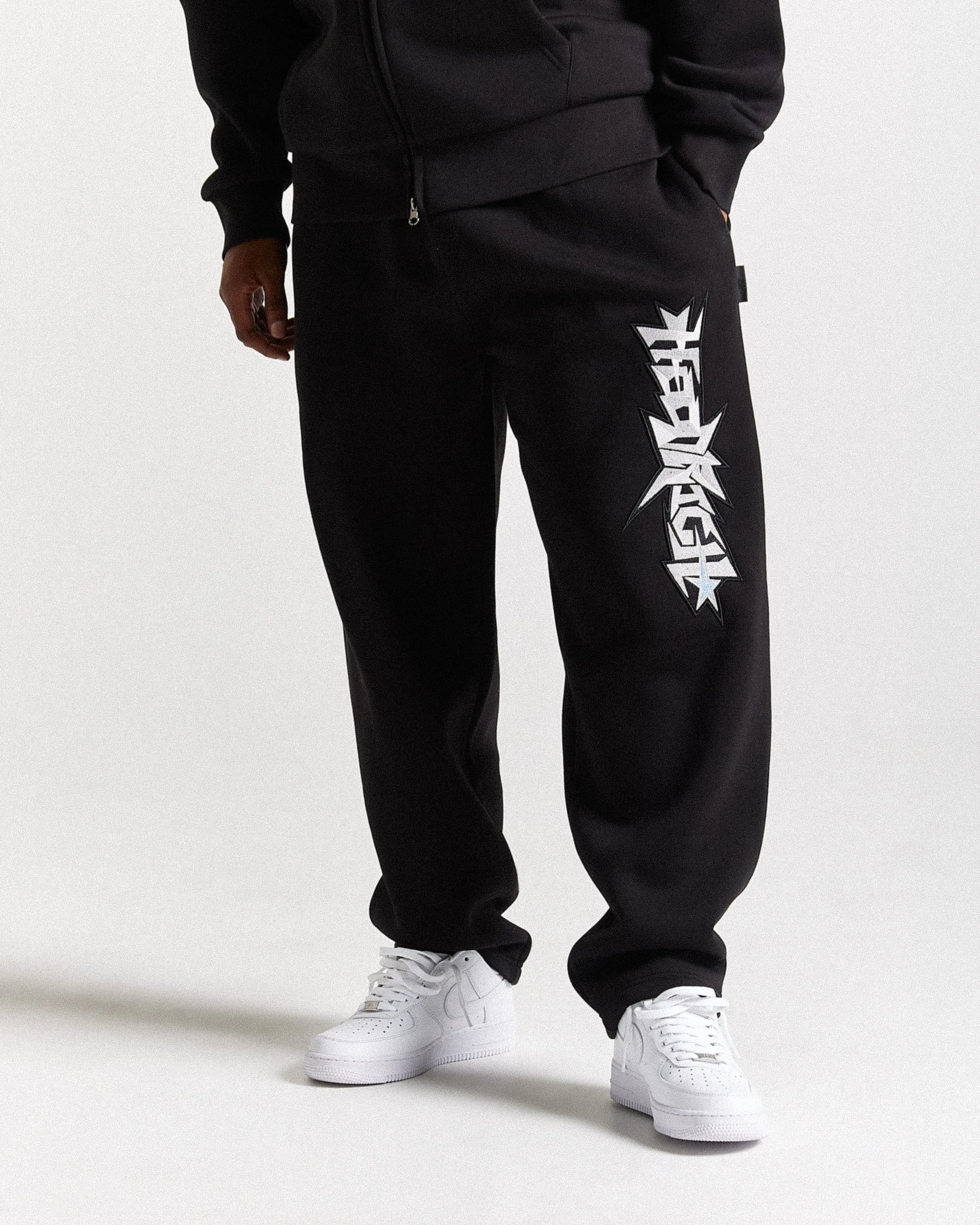 Triluxe Oversized Jogger - Black/White sold by Hoodrich product image thumbnail 3