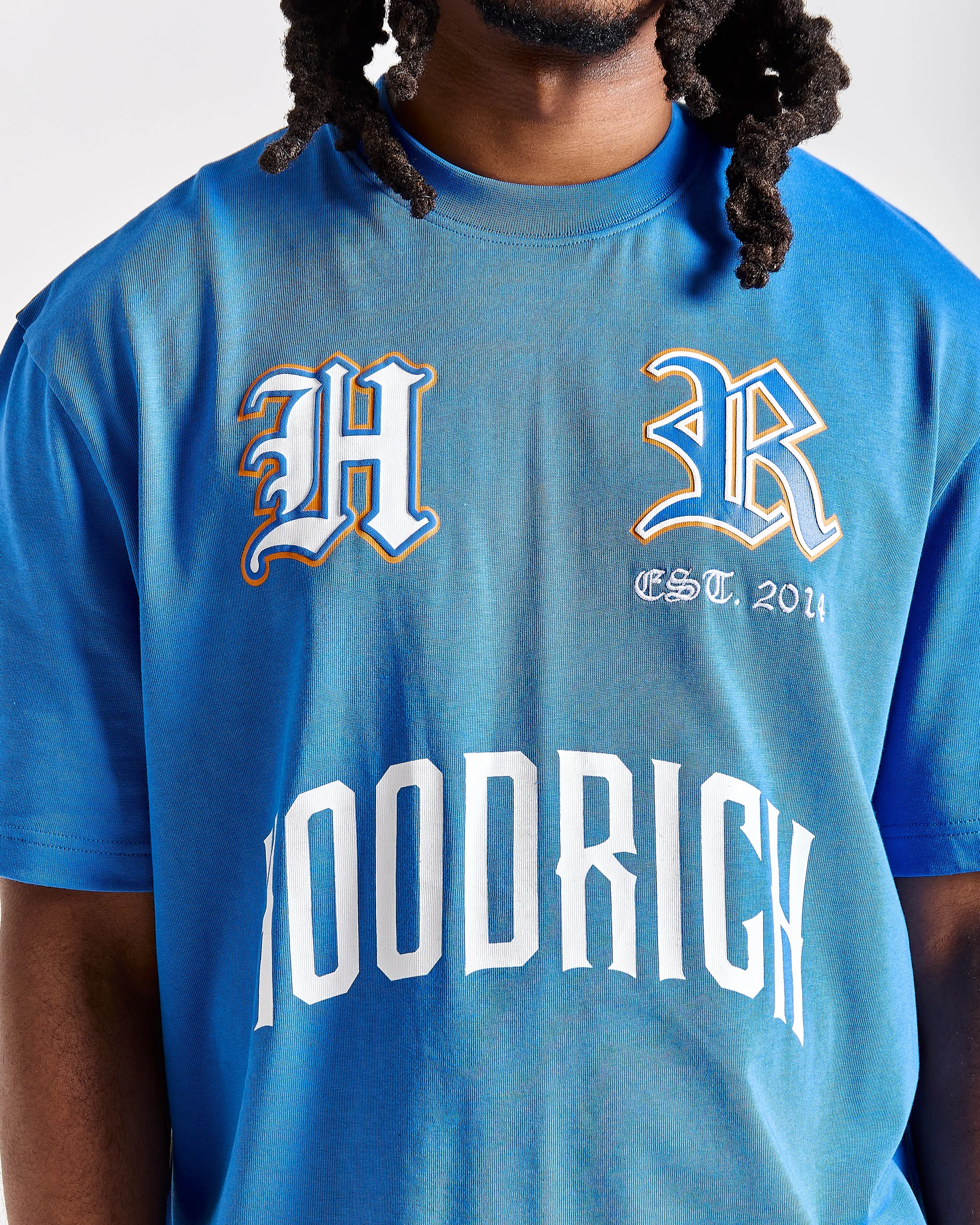 Menace Oversized T-Shirt - Blue/Black/Orange sold by Hoodrich product image thumbnail 4