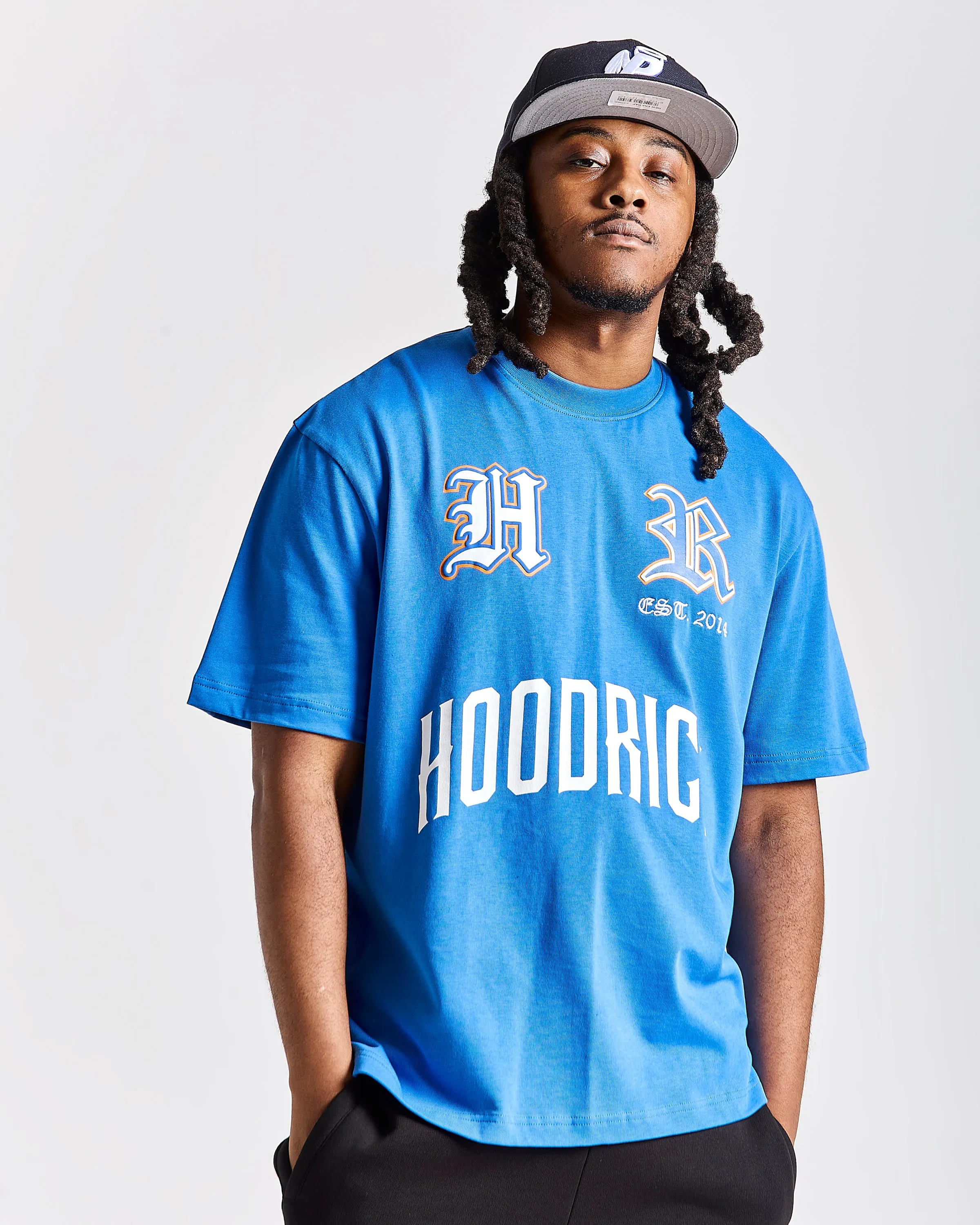 Menace Oversized T-Shirt - Blue/Black/Orange sold by Hoodrich product image thumbnail 2