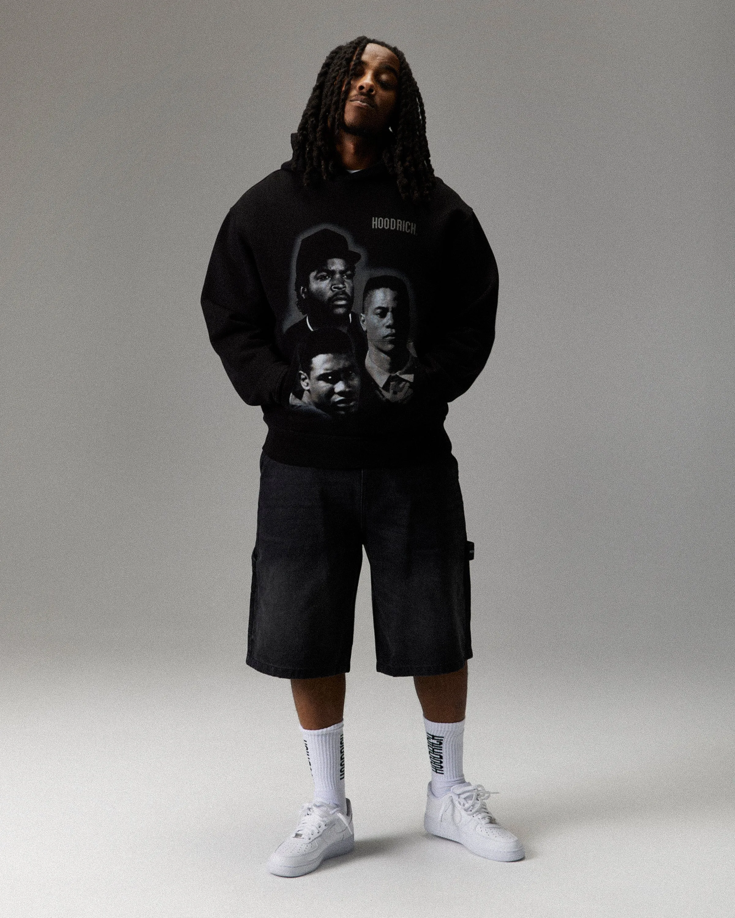 Heritage Boyz N The Hood Hoodie - Black/Grey sold by Hoodrich product image thumbnail 3