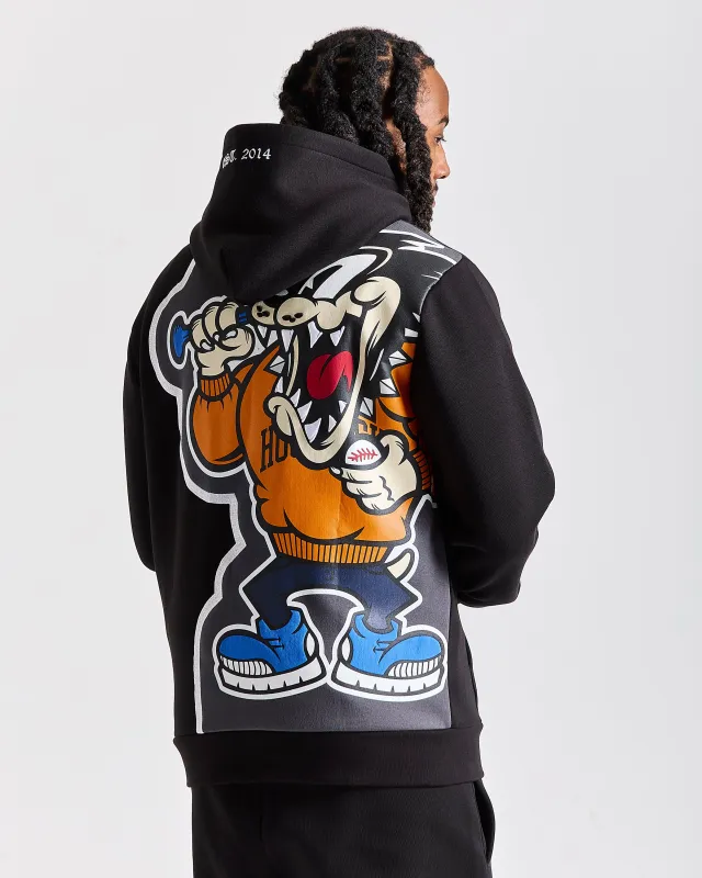 Menace Hoodie - Black/Blue/Orange sold by Hoodrich
