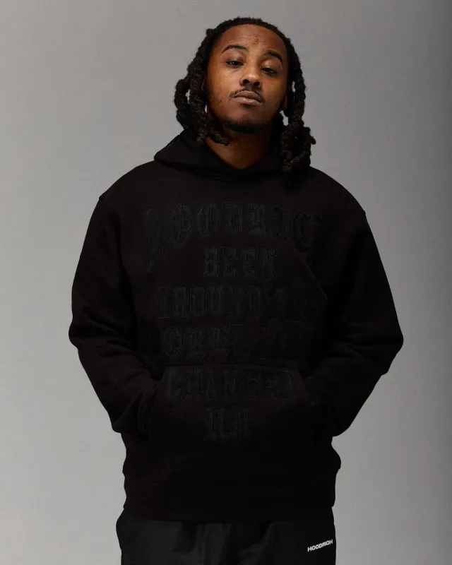 The Winner's Circle Embroidered Hoodie - Black sold by Hoodrich