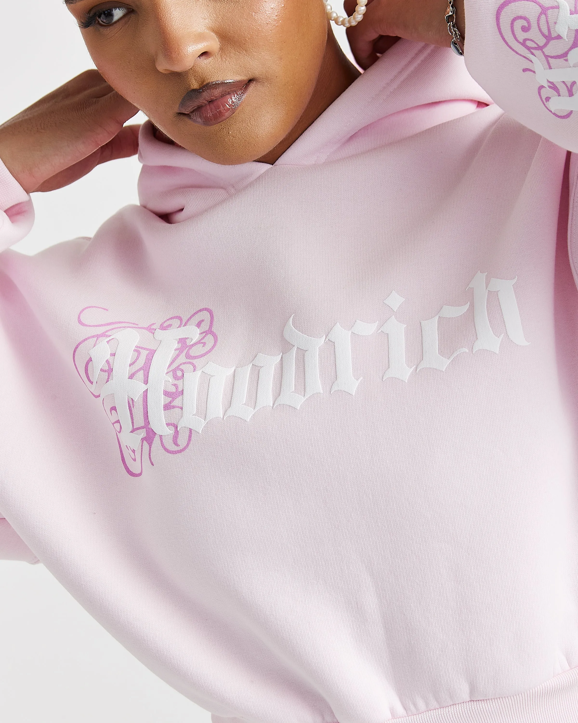 Onyx Boxy Hoodie - Pink sold by Hoodrich product image thumbnail 3