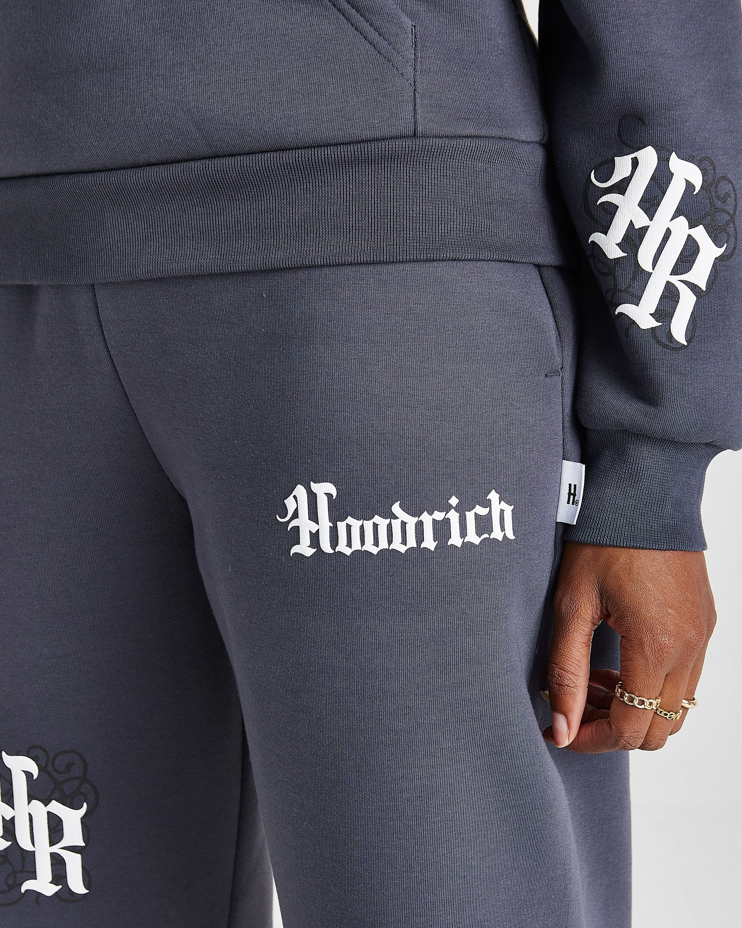 Onyx Oversized Joggers - Grey/White sold by Hoodrich product image thumbnail 3