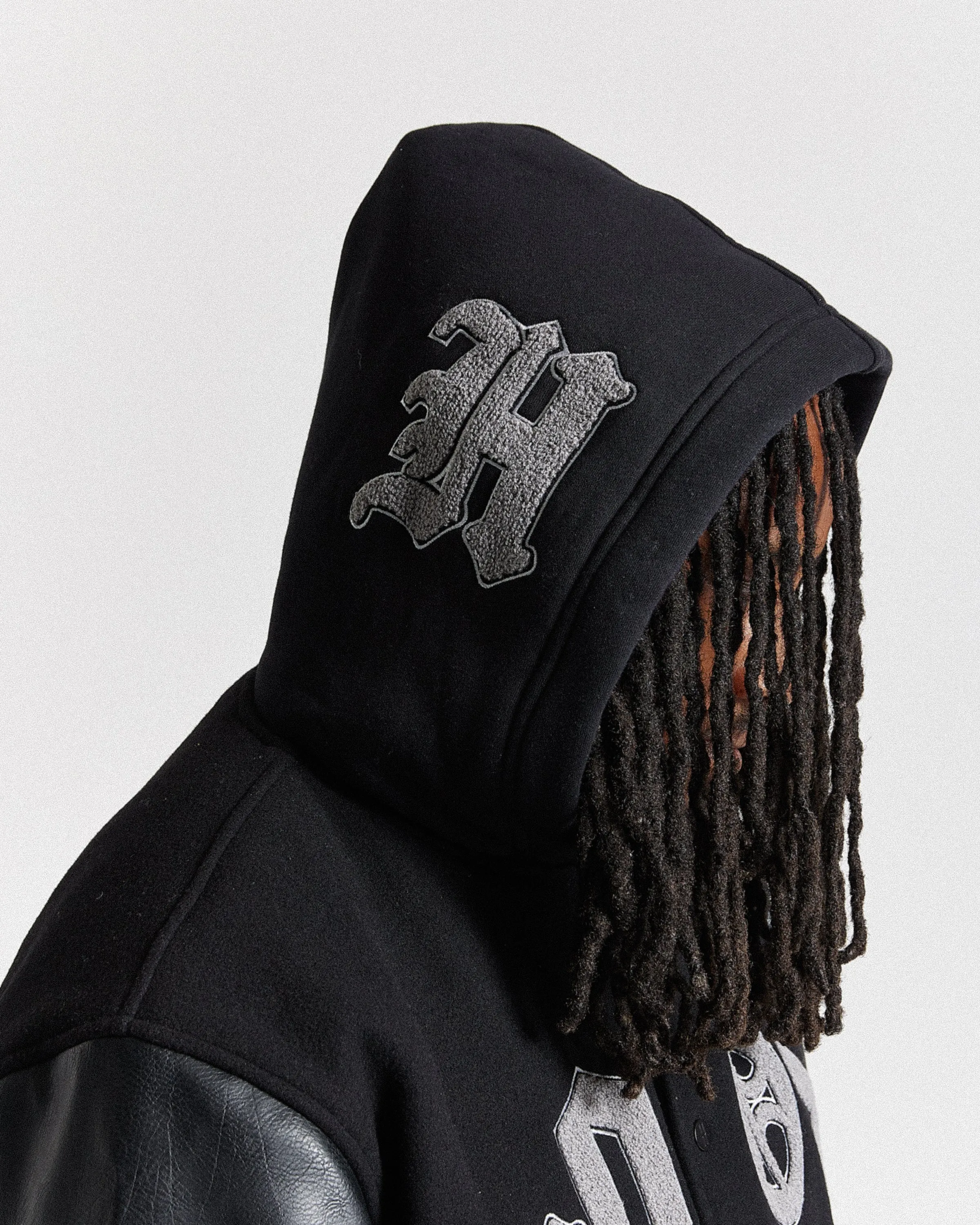 Vertigo Varsity Jacket - Black/Grey sold by Hoodrich product image thumbnail 2
