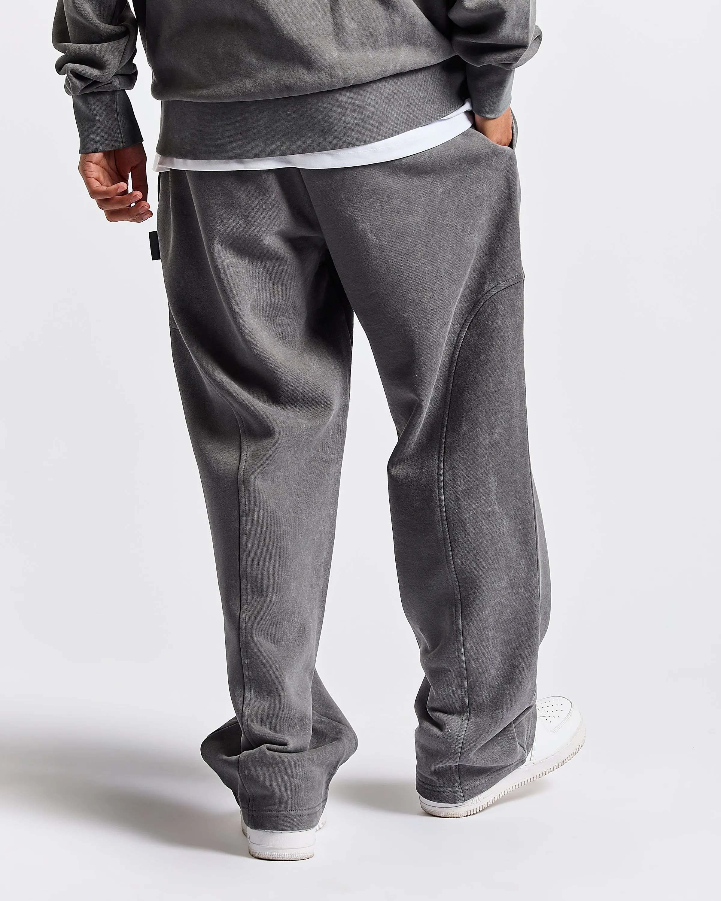 Cursed Oversized Wide Leg Jogger - Grey Wash/Black sold by Hoodrich product image thumbnail 5