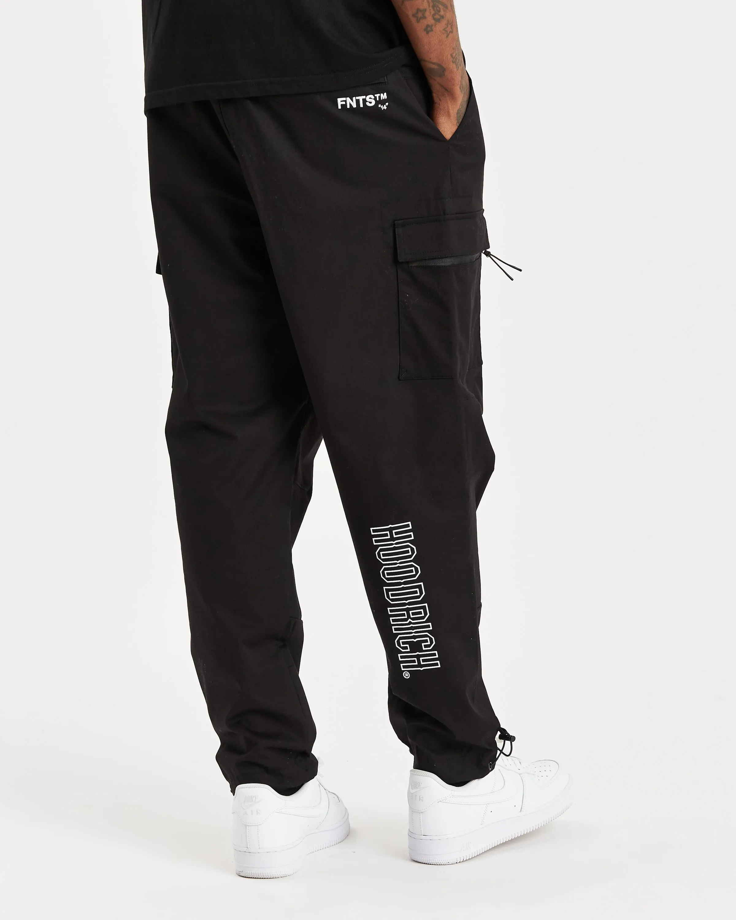 OG Trek Cargo Pants - Black/White sold by Hoodrich product image thumbnail 2
