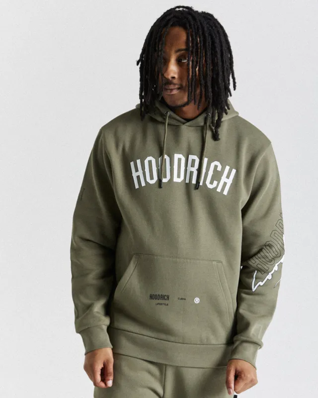 Caliber Hoodie - Khaki/White sold by Hoodrich