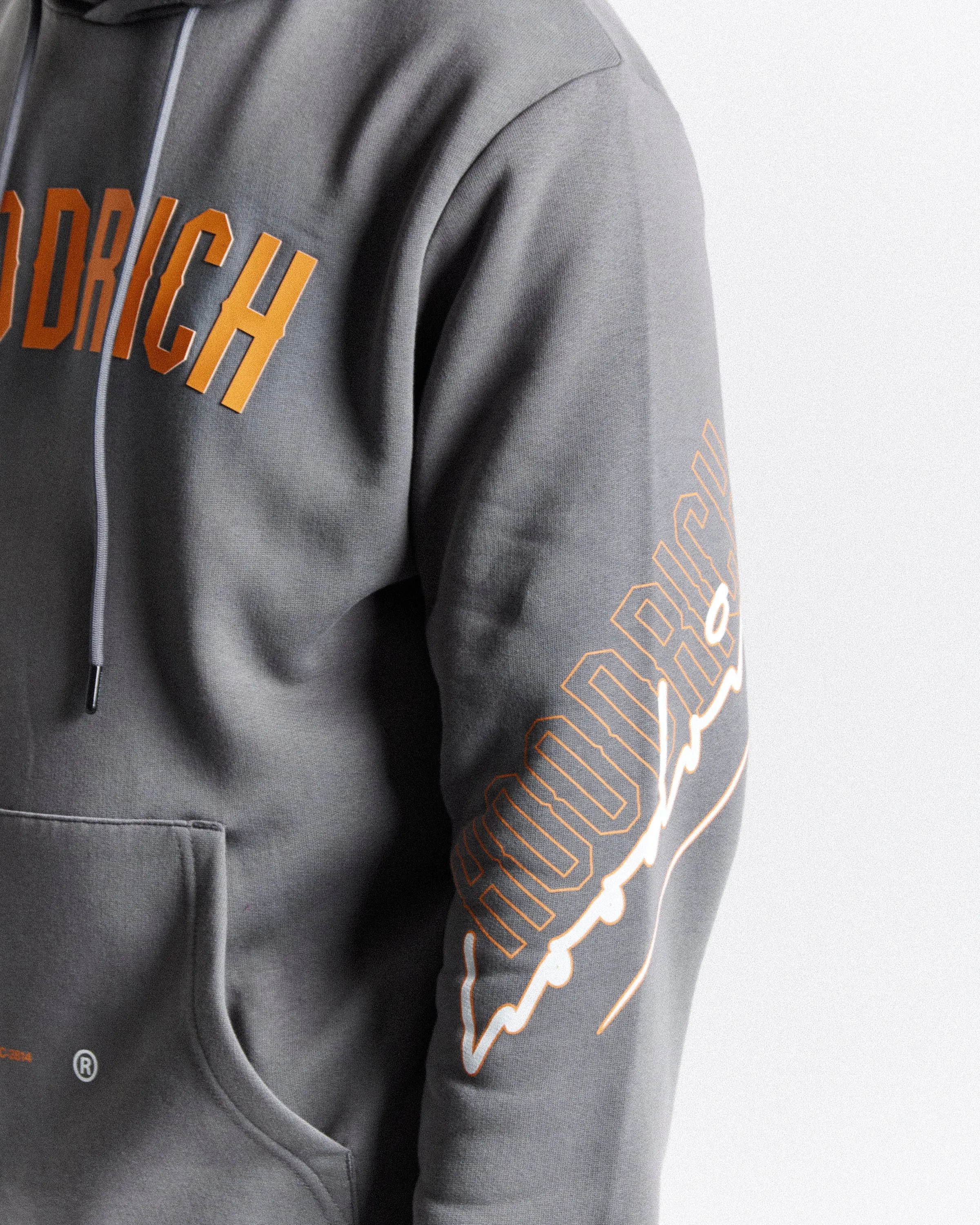 Caliber Hoodie - Grey/Orange/White sold by Hoodrich product image thumbnail 3