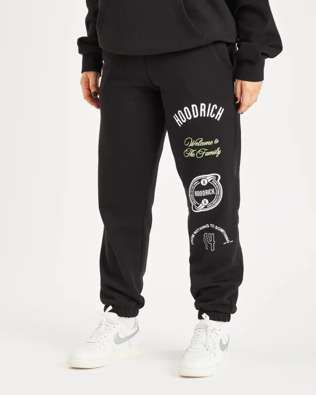 OG Match Joggers - Black/White/Evening Primrose sold by Hoodrich