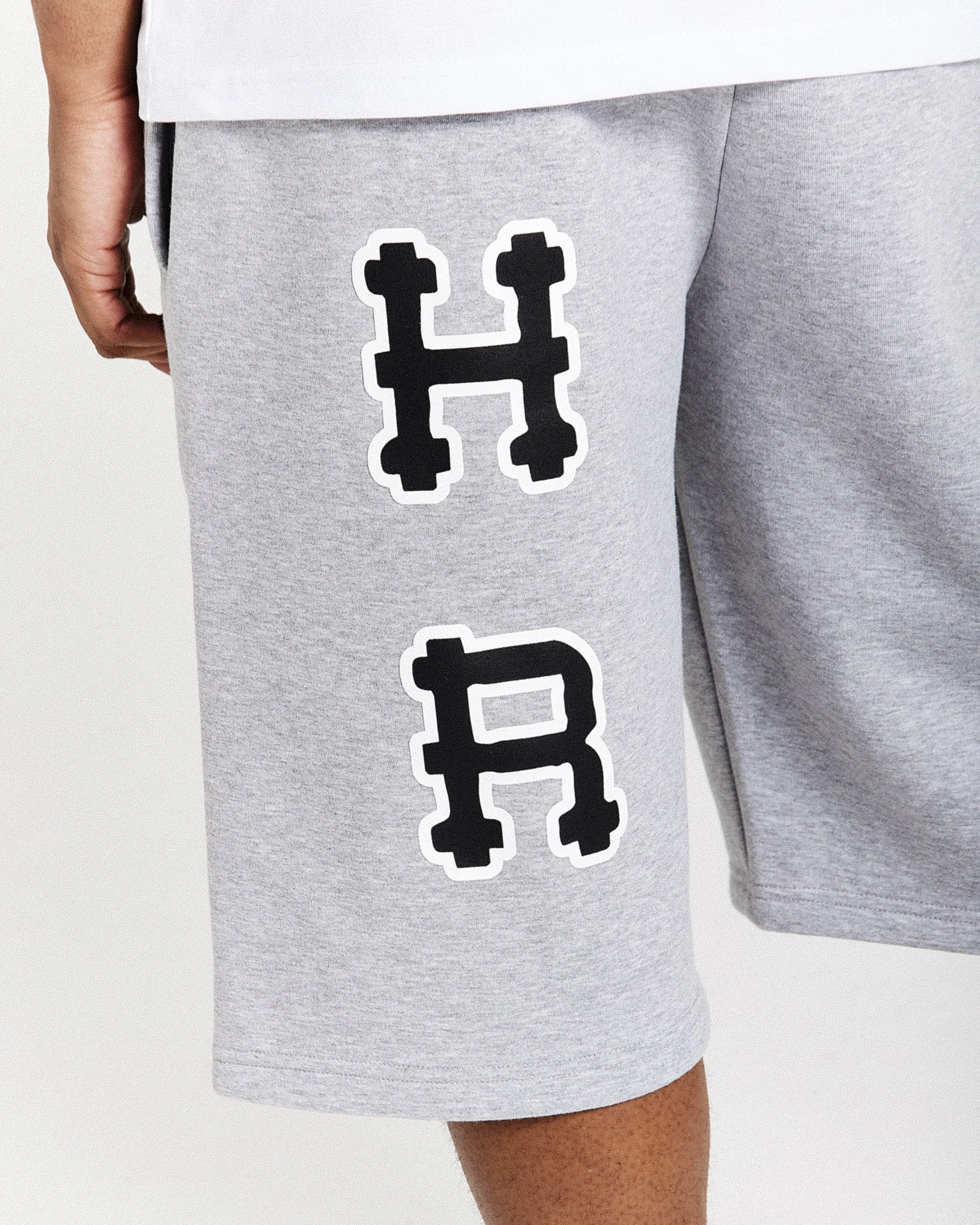 Loony Oversized Shorts - Dark Grey/White sold by Hoodrich product image thumbnail 5