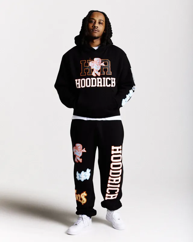 Loony Oversized Joggers - Black/White sold by Hoodrich
