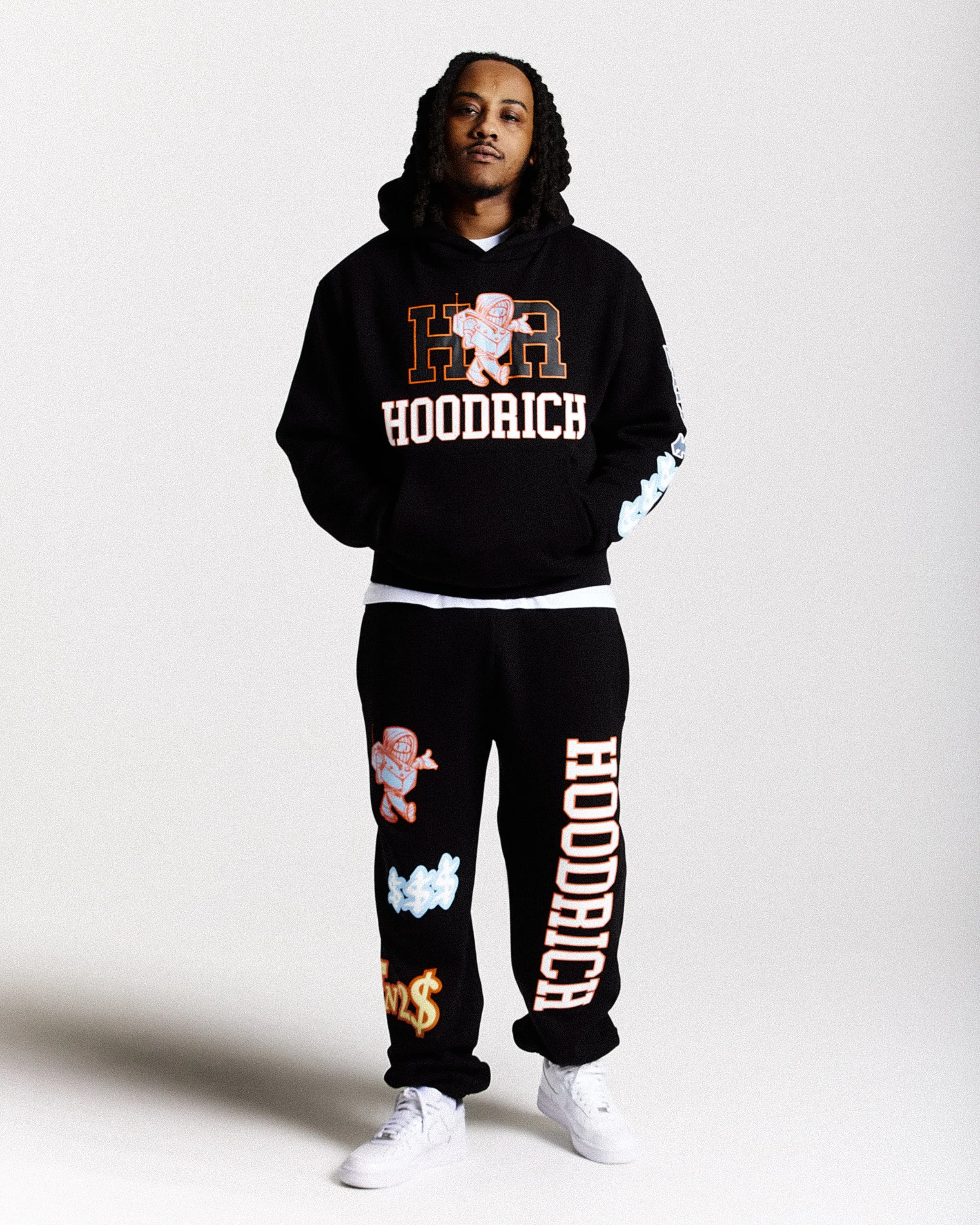 Loony Oversized Hoodie - Black/White sold by Hoodrich product image thumbnail 3